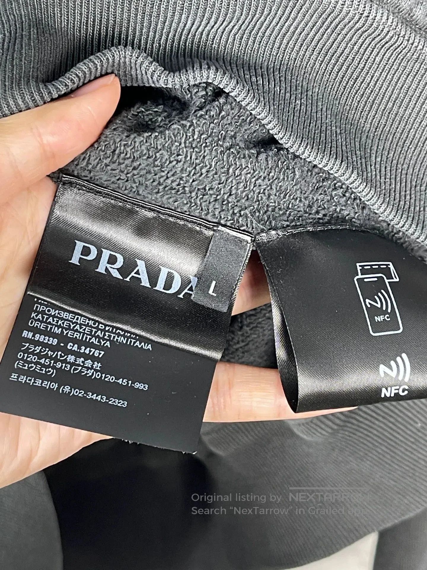 Prada Black Zip. Size US L / EU 52-54 / 3 - 7 Thumbnail
