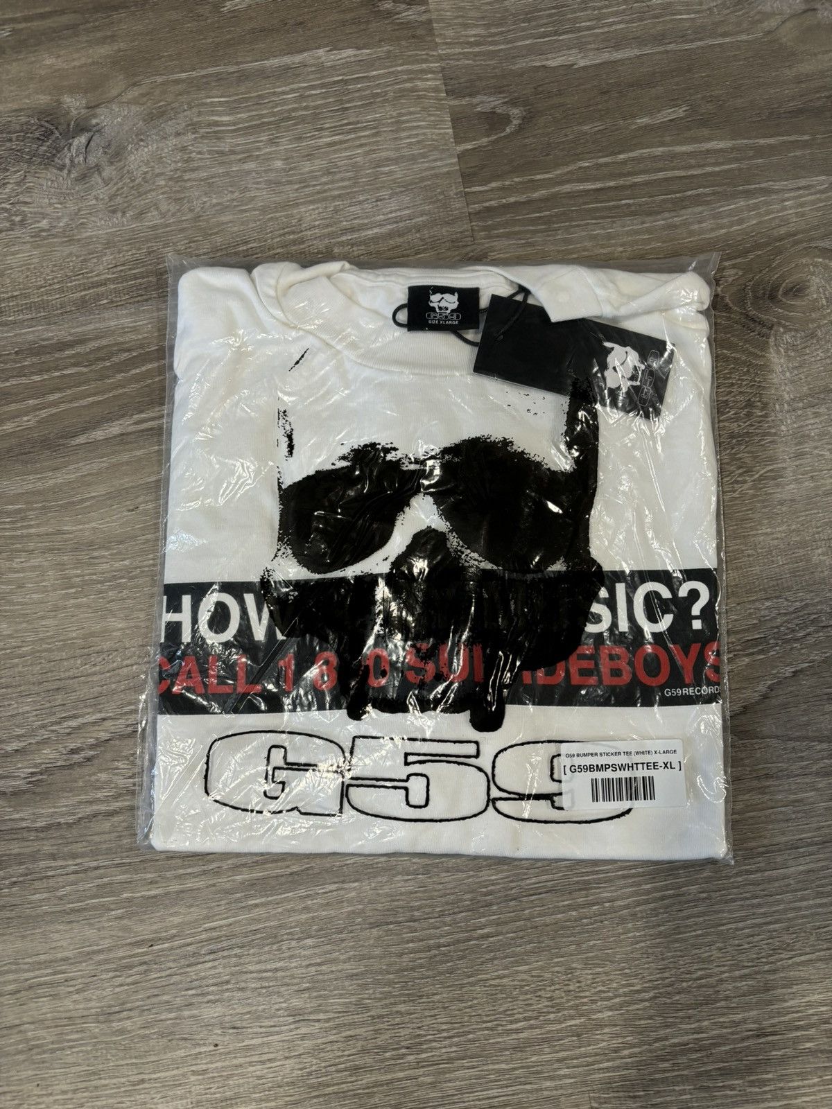G59 Records G59 BUMPER STICKER TEE (WHITE) XL Size US XL / EU 56 / 4 - 1 Preview