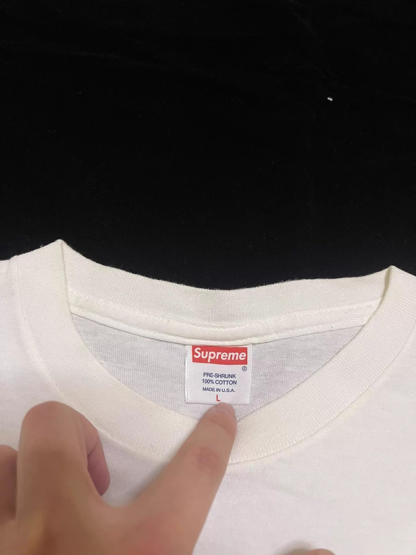 Supreme Supreme Box Logo SS Tee OG L Minor Stains Size US L / EU 52-54 / 3 - 6 Thumbnail