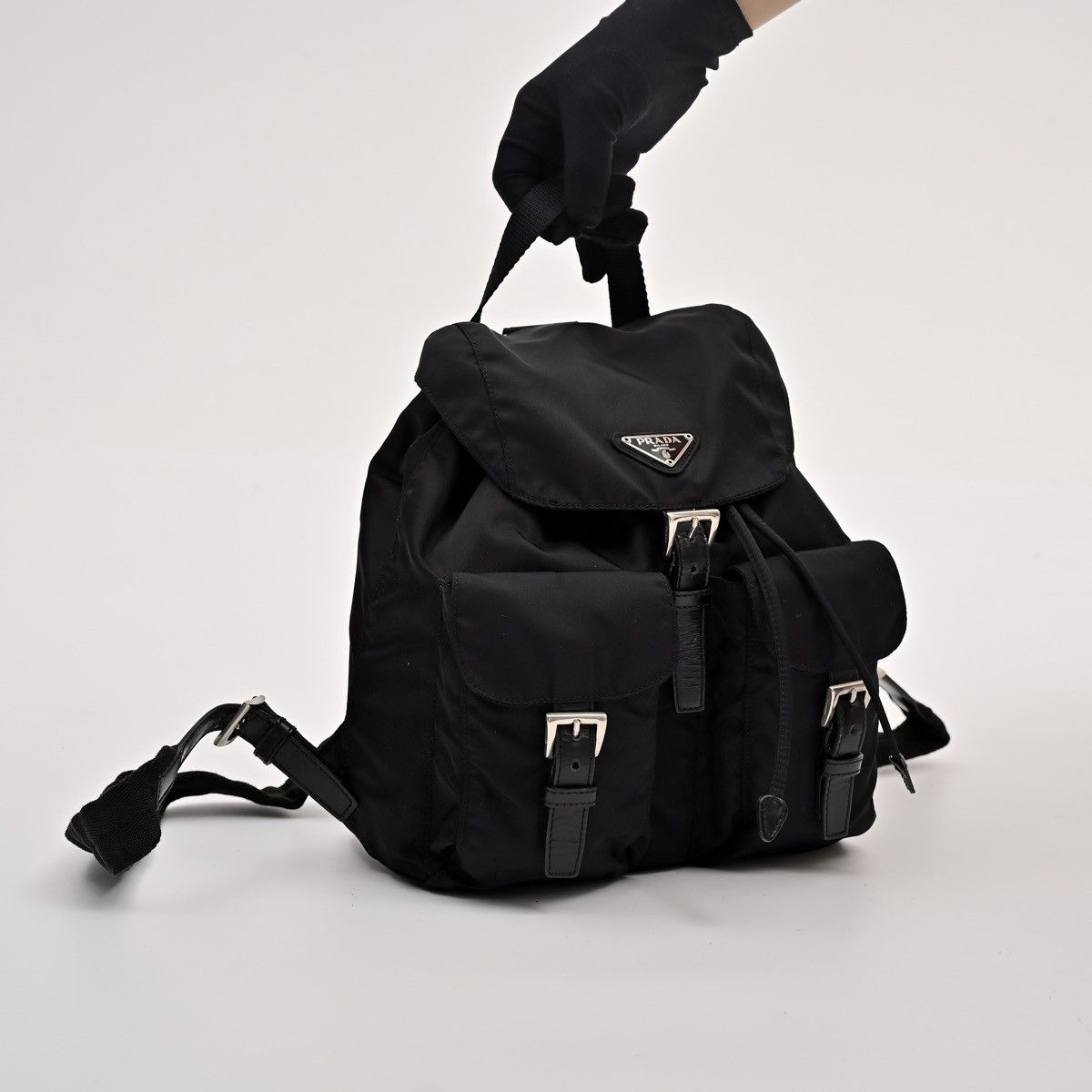 Prada Prada Small Re-Nylon Black Backpack Size ONE SIZE - 2 Thumbnail