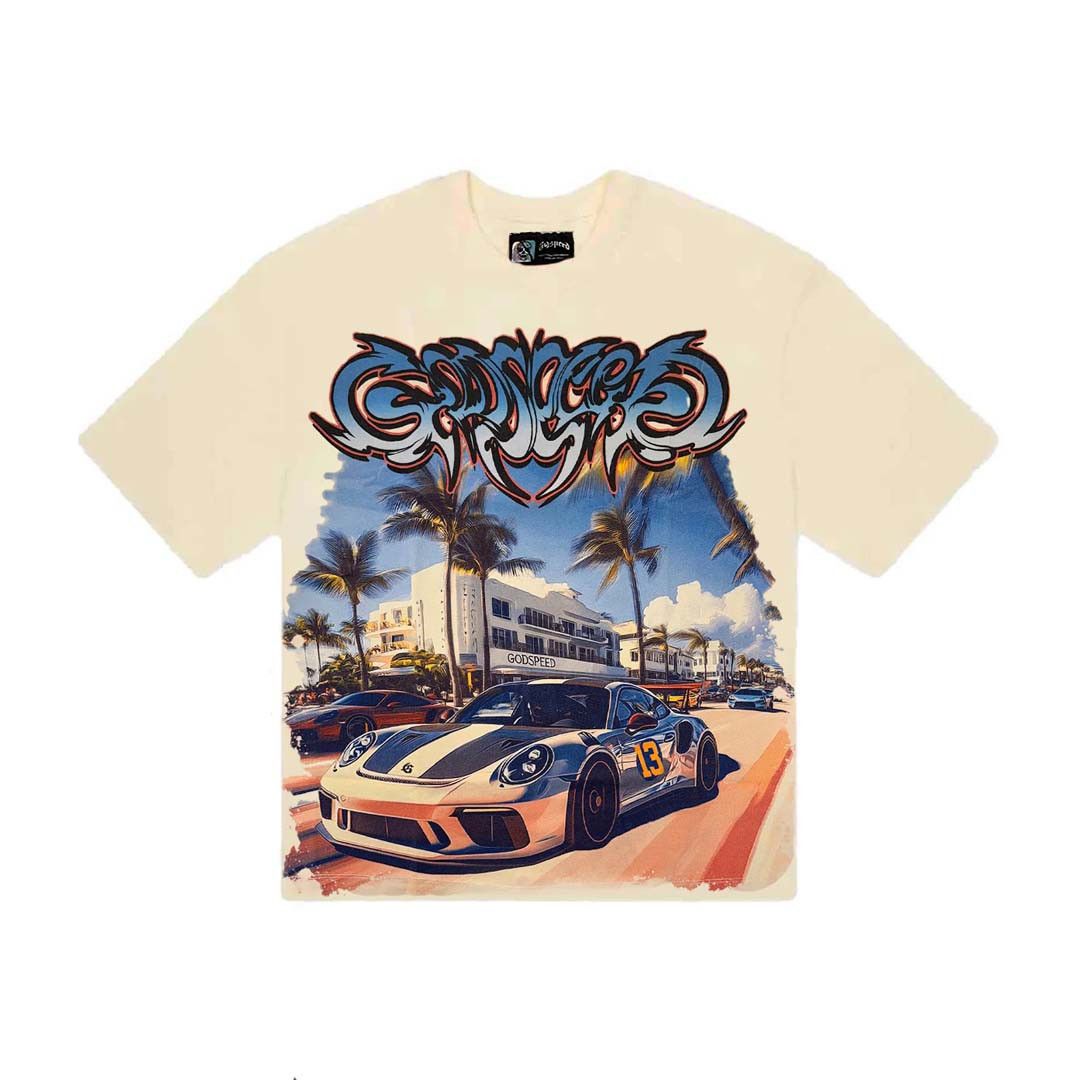 Godspeed Car Meet Miami GT Exclusive Bone Tee Size US S / EU 44-46 / 1 - 1 Thumbnail