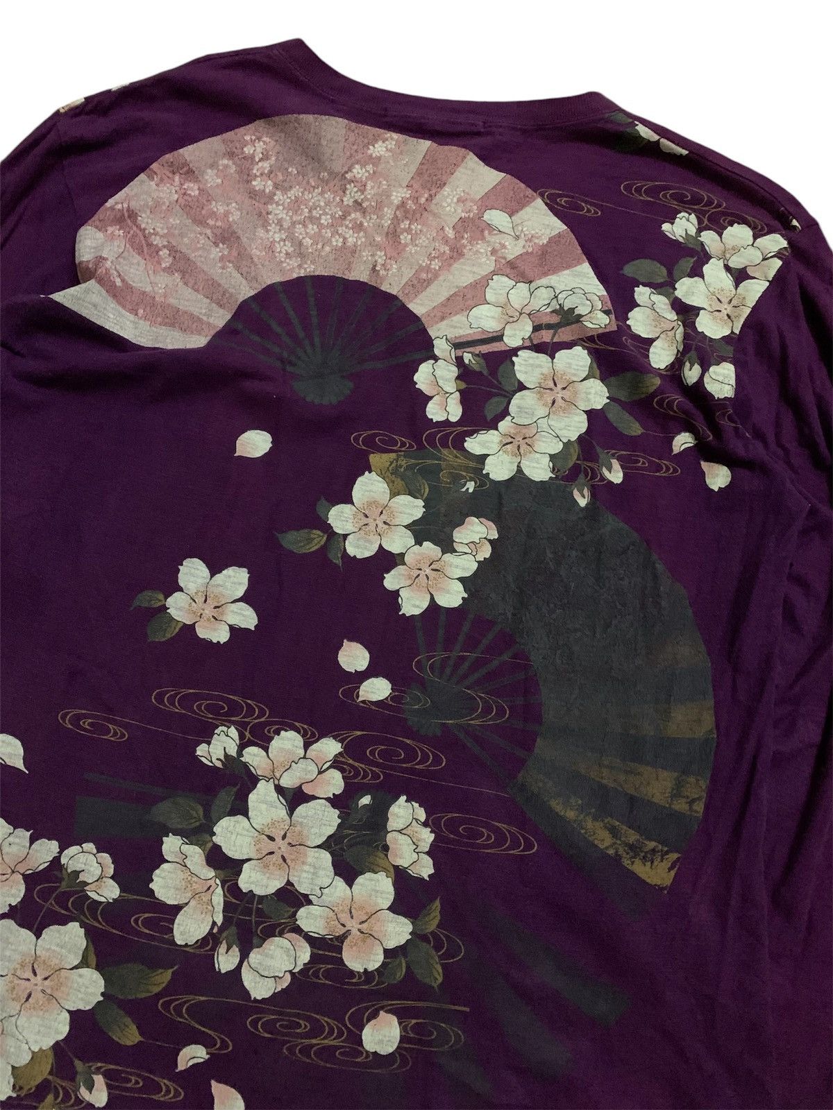 Japanese Brand 💥Japanese Fashion Designer Sakura Sukajan Shirt Size US L / EU 52-54 / 3 - 4 Thumbnail