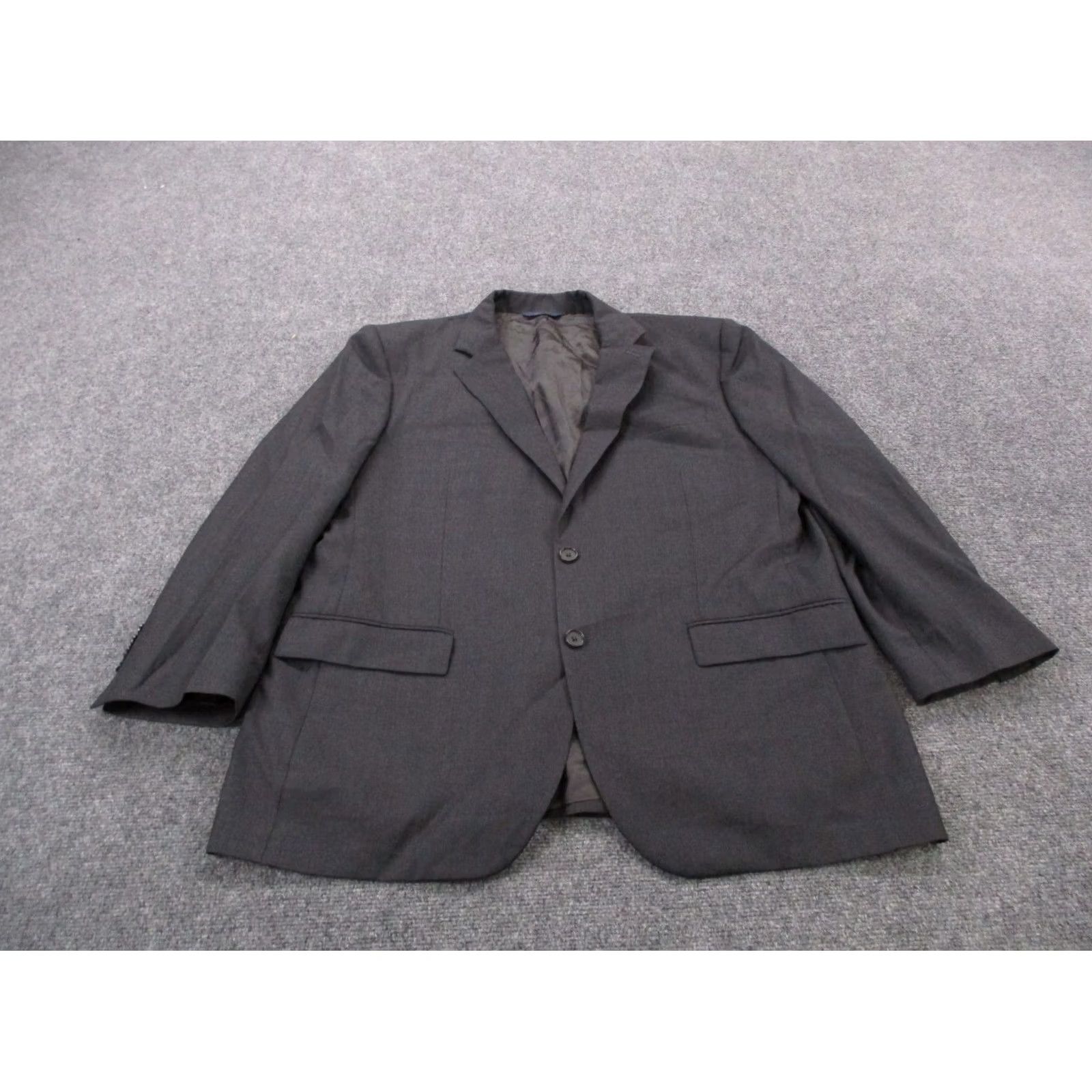 Brooks Brothers Brooks Brothers Blazer Gray Wool Vitale Barberis Canonico Sports Coat 46R Mens Size 46R - 2 Thumbnail