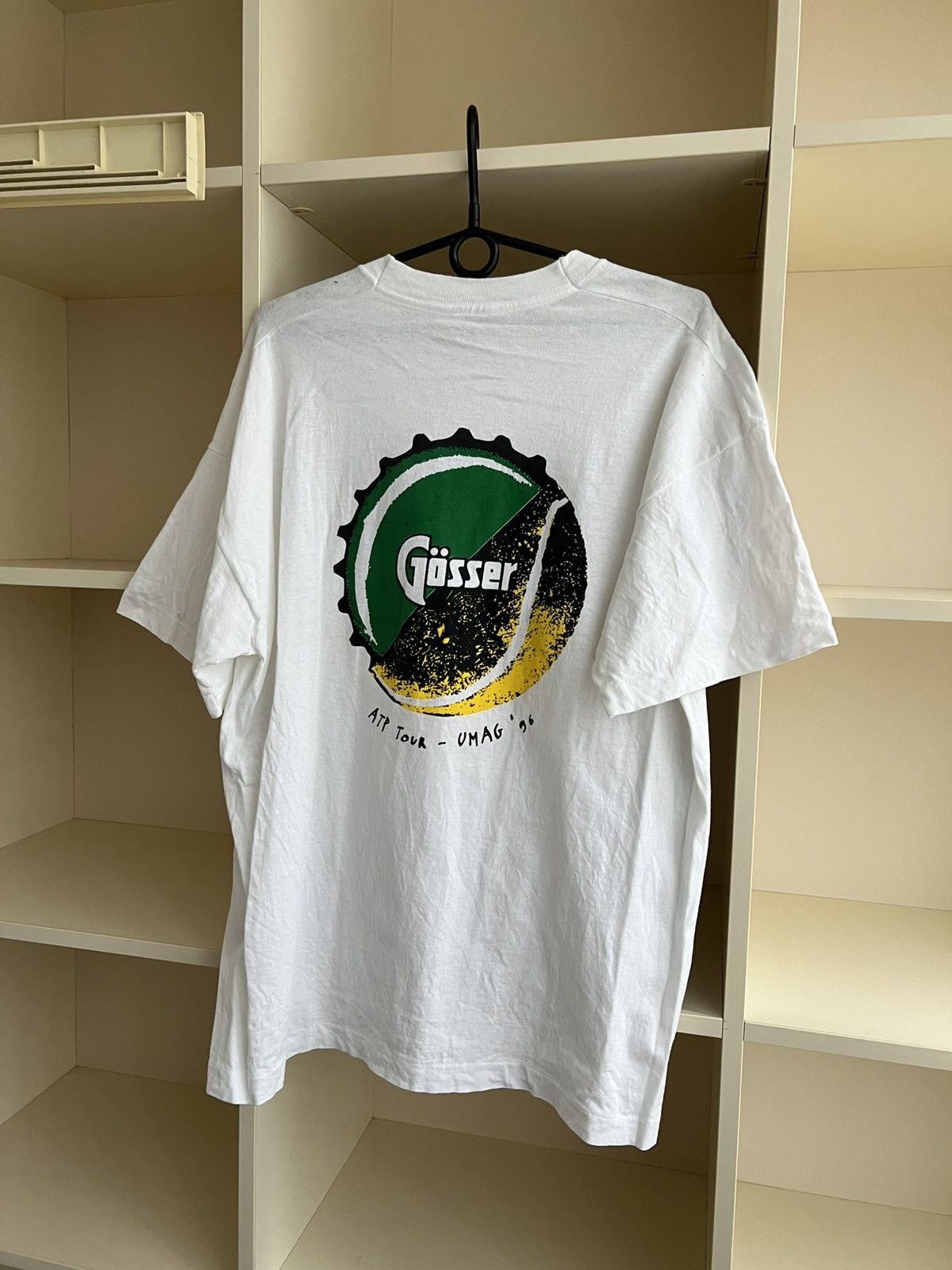 Vintage Vintage 1996 Gösser Beer Art Tour Umag T-Shirt 90s Size XL Size US XL / EU 56 / 4 - 13 Thumbnail