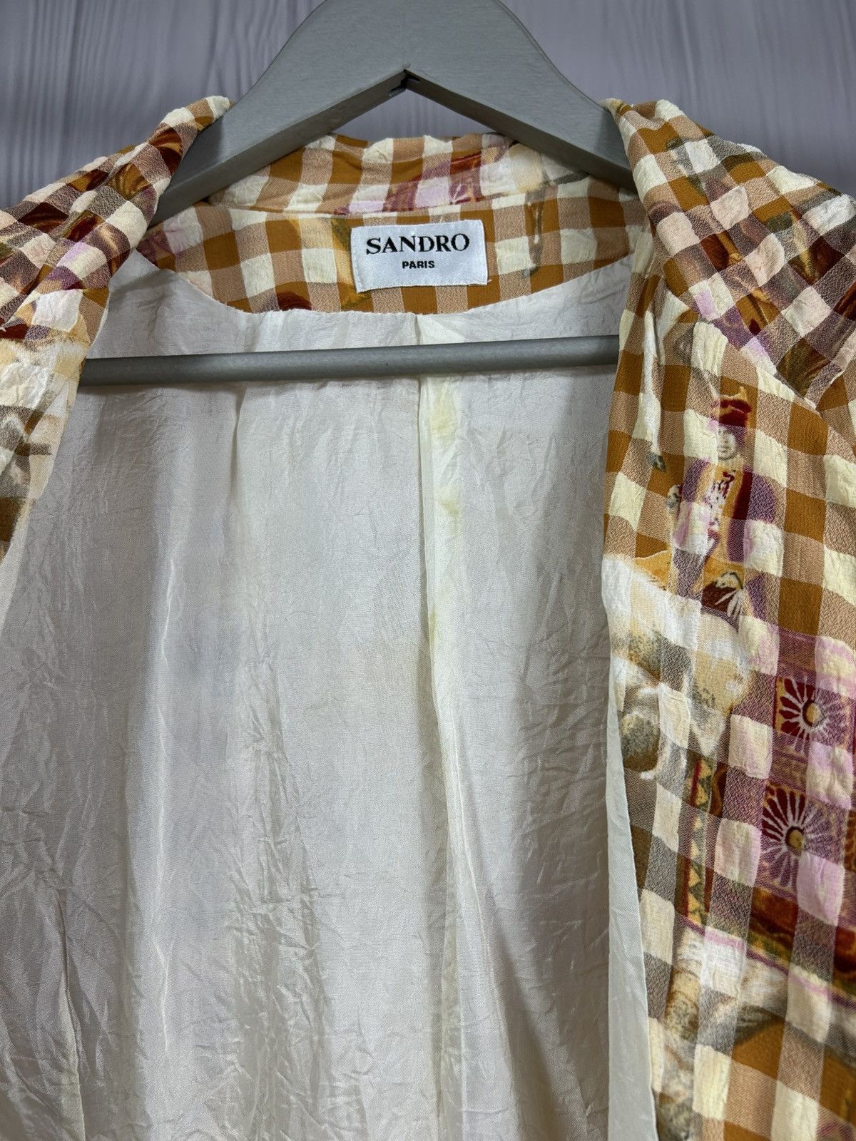 Designer × Sandro Vintage Sandro Blouse Shirt Size 2 Designer Size S / US 4 / IT 40 - 11 Thumbnail
