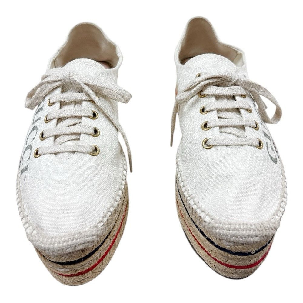 Gucci GUCCI Lilibeth Lace Up Platform Espadrilles Sneakers EU 40.5 Size US 10.5 / IT 40.5 - 2 Thumbnail