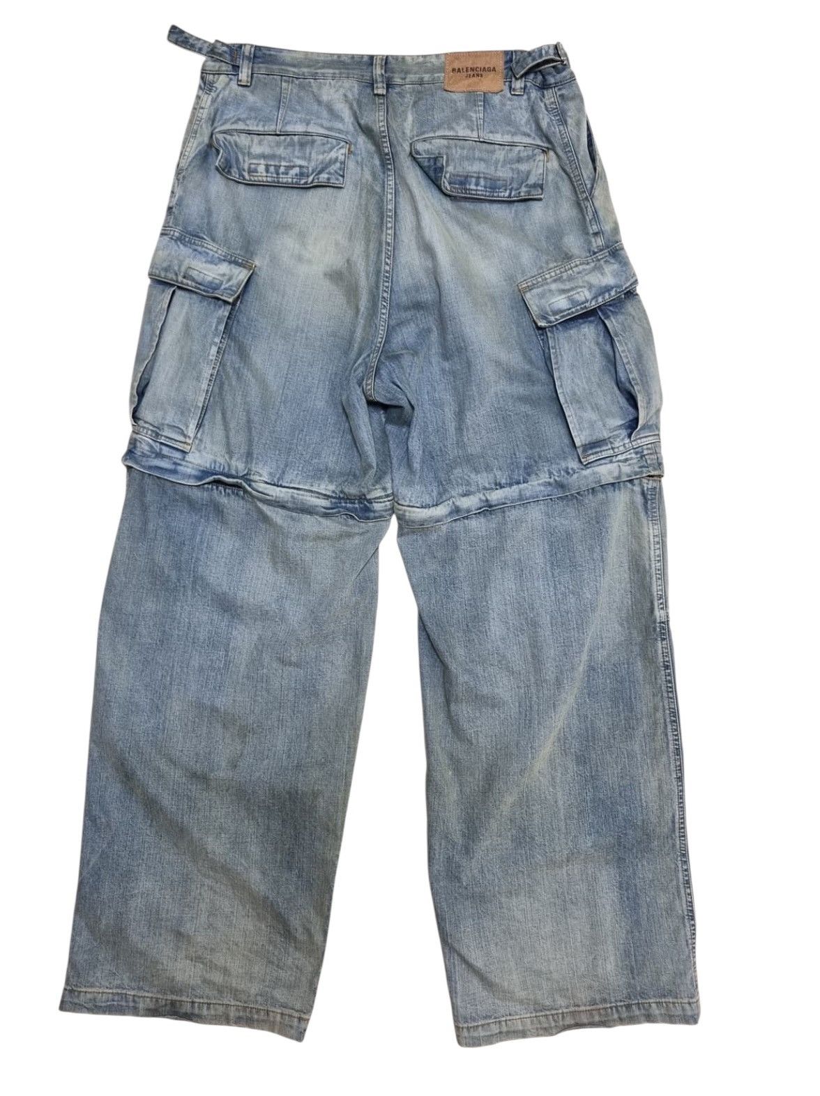 Balenciaga Balenciaga Japanese Convertible Cargo Denim Pants Size US 32 / EU 48 - 4 Thumbnail