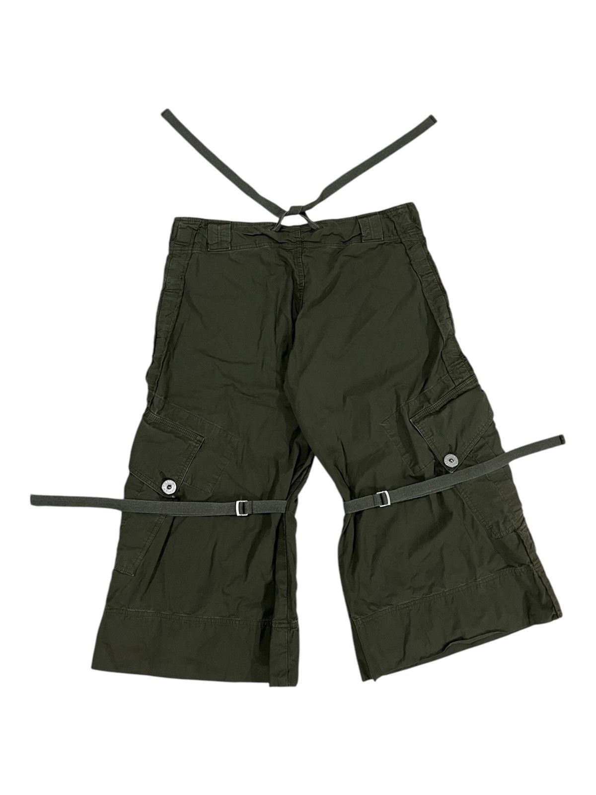Diesel × Diesel Black Gold Diesel 🇮🇹 Super Baggy Wide Leg Flare Parachute Military Pants Size US 32 / EU 48 - 1 Thumbnail