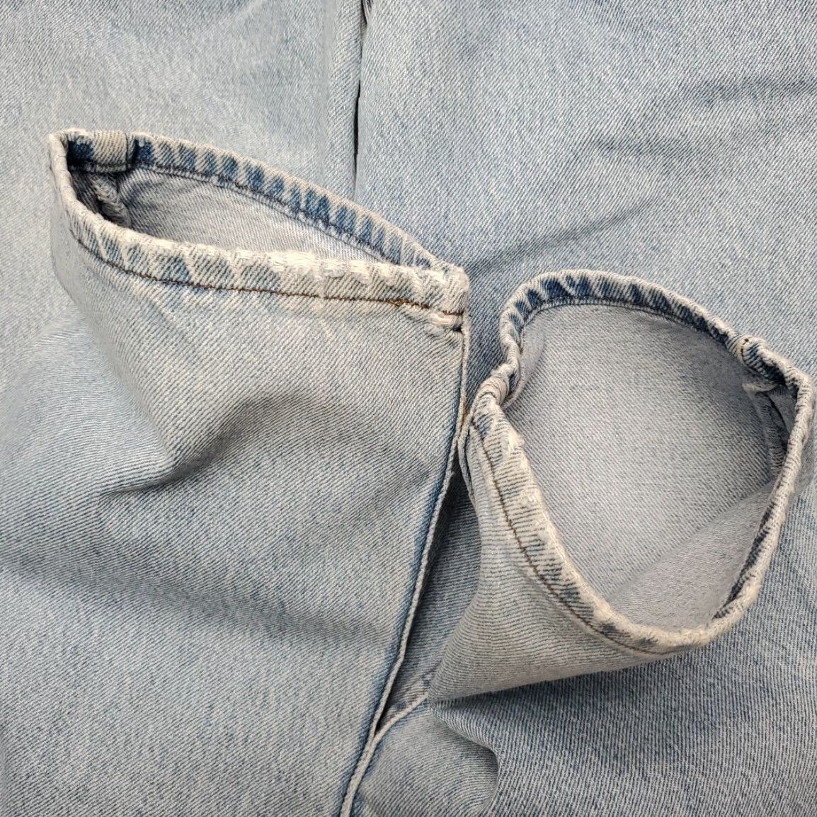 Lee VINTAGE Lee Jeans Mens 30x30 Faded Blue Denim Tapered Leg Baggy Straight 90s 5-Pocket Mens Denim Pants Size US 30 / EU 46 - 4 Thumbnail