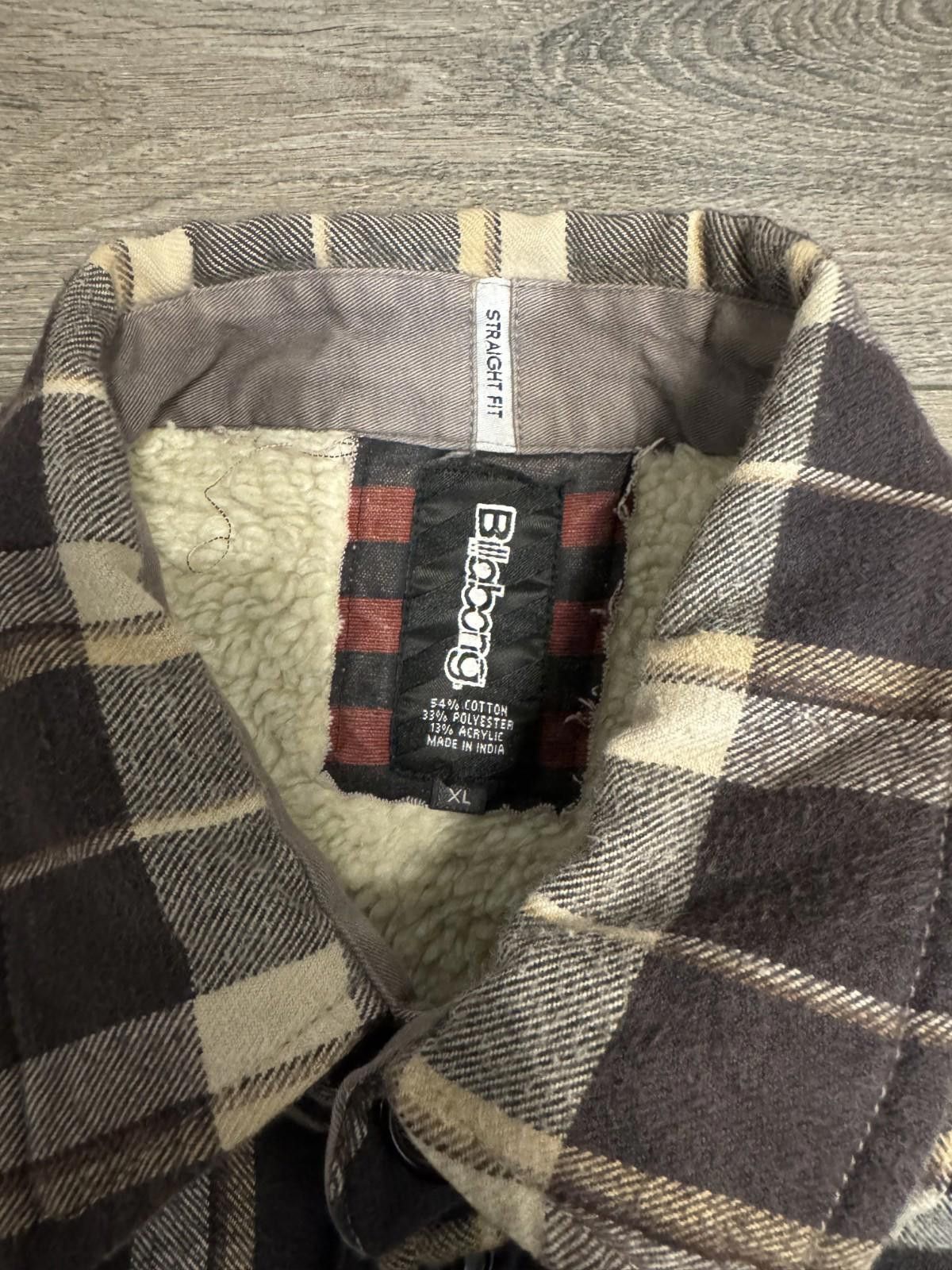 Billabong Billabong Brown & White Plaid Sherpa Lined Flannel Jacket Size US XL / EU 56 / 4 - 2 Thumbnail