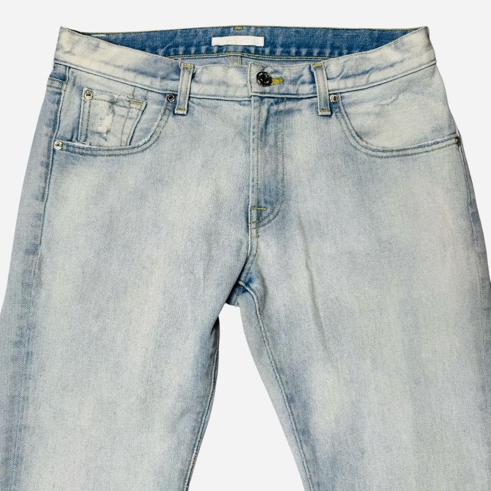 7 For All Mankind 7 For All Mankind Vintage Cropped Straight Leg Bleached Jea Size 30" / US 8 / IT 44 - 2 Thumbnail