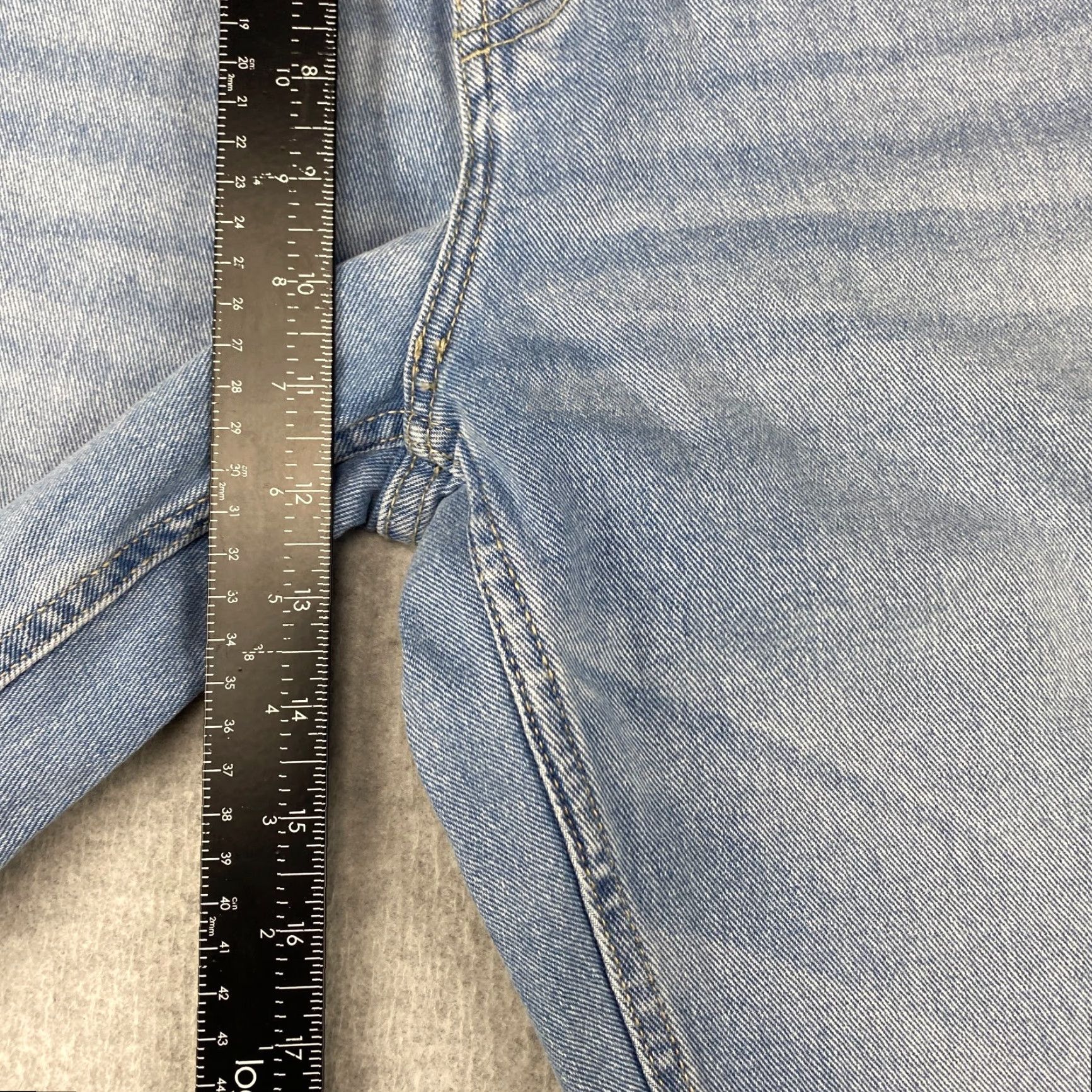 Essentials Amazon Essentials Jeans Mens 34X30 Blue Cuffed 5-Pocket Slim Stretch Straight Leg Denim Casual Pants Jeans Mens Blue 34x30 Size US 34 / EU 50 - 6 Thumbnail