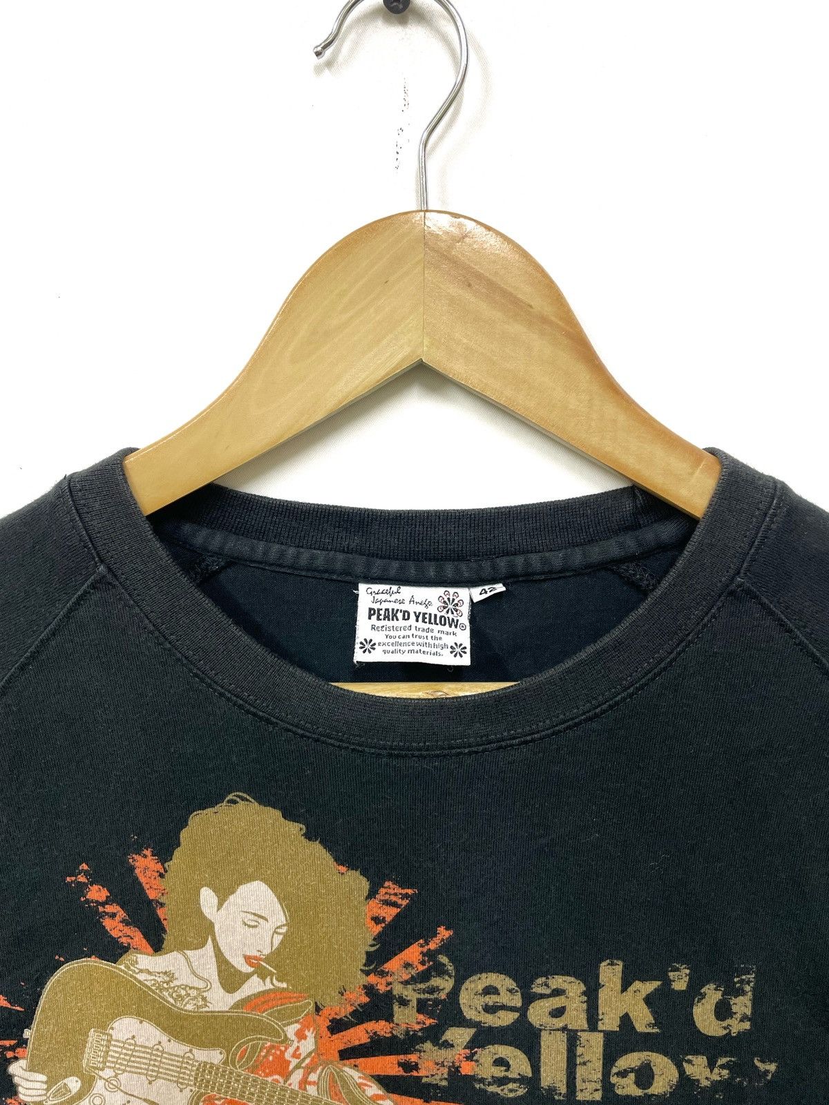 Band Tees Vintage Peak'd Yellow J-pop Size US M / EU 48-50 / 2 - 3 Thumbnail