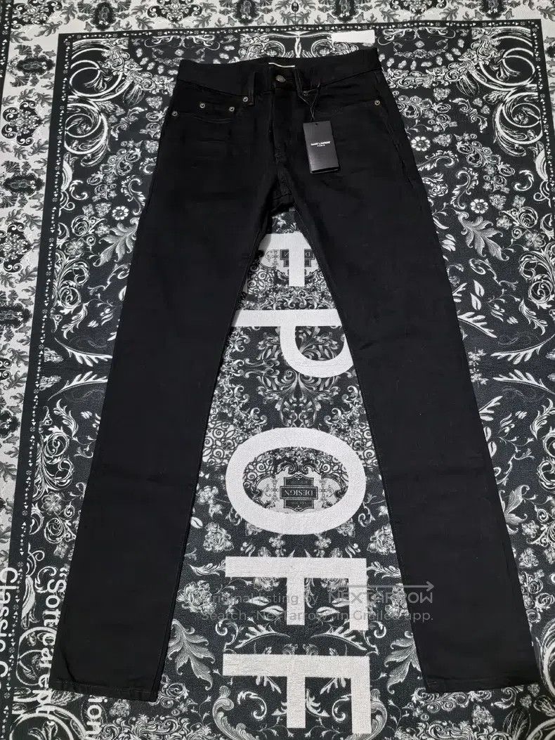 Saint Laurent Paris Saint Laurent Paris Solid color slim-fit denim pants i Size US 29 - 1 Thumbnail