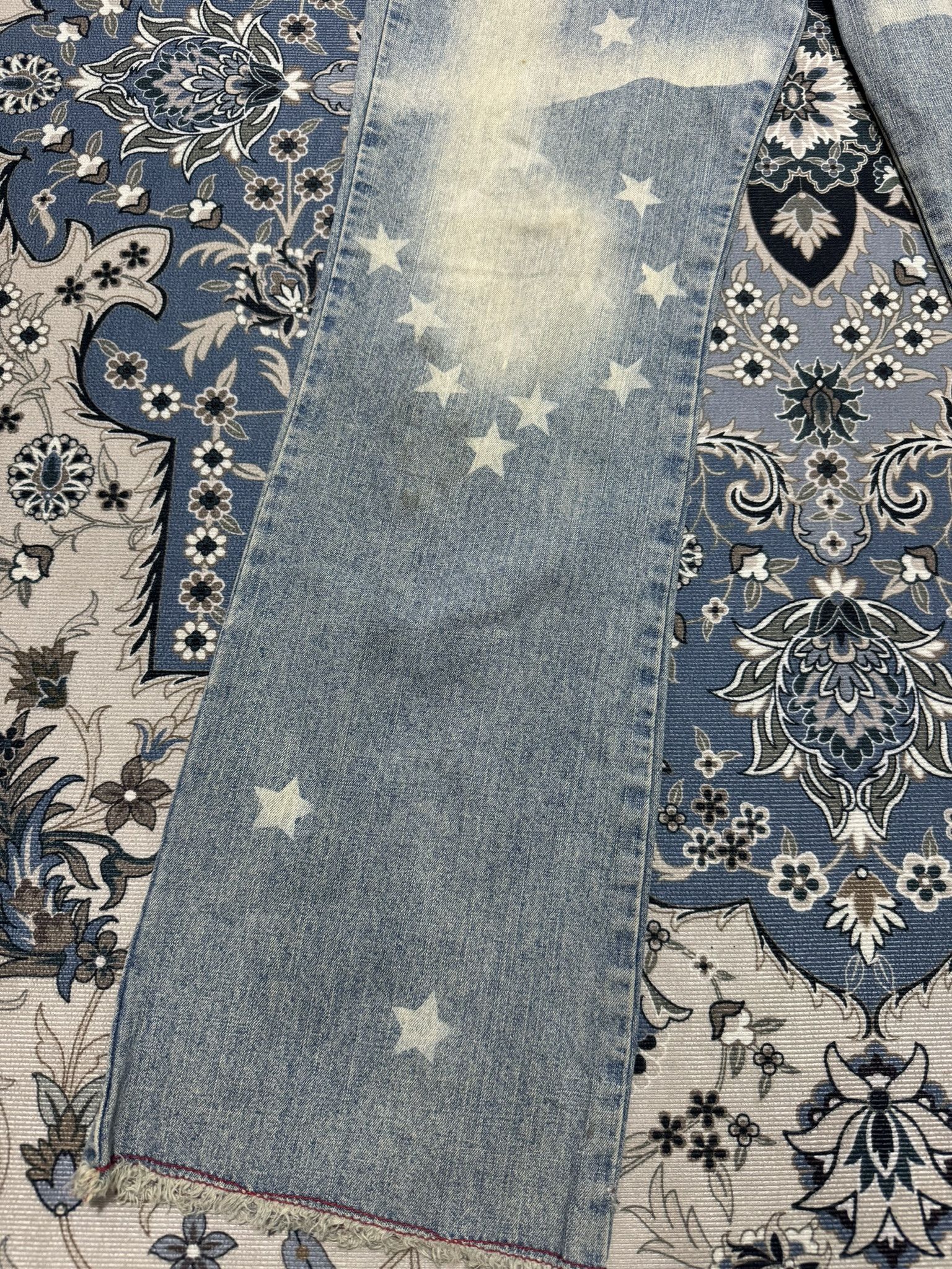 Guess × Vintage Vintage Flare Guess Hagi Pants America Flag Jeans Size 32" / US 10 / IT 46 - 6 Thumbnail