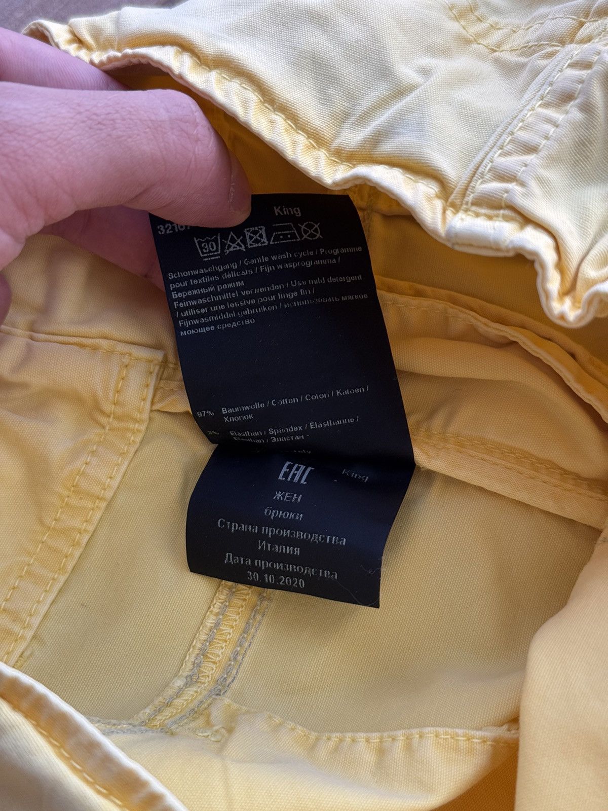 Vintage Vintage Annette Gortz Luxury Yellow Pants Size US 40 / EU 56 - 10 Thumbnail