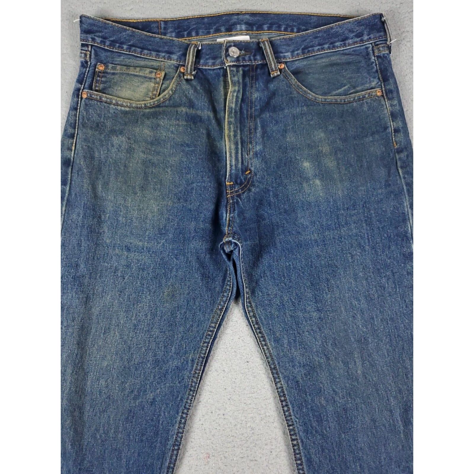 Levi's Mens Levis 505 Blue Jeans 36x32 Extra Large XL Casual Straight Leg Denim Pants Size US 36 / EU 52 - 2 Thumbnail