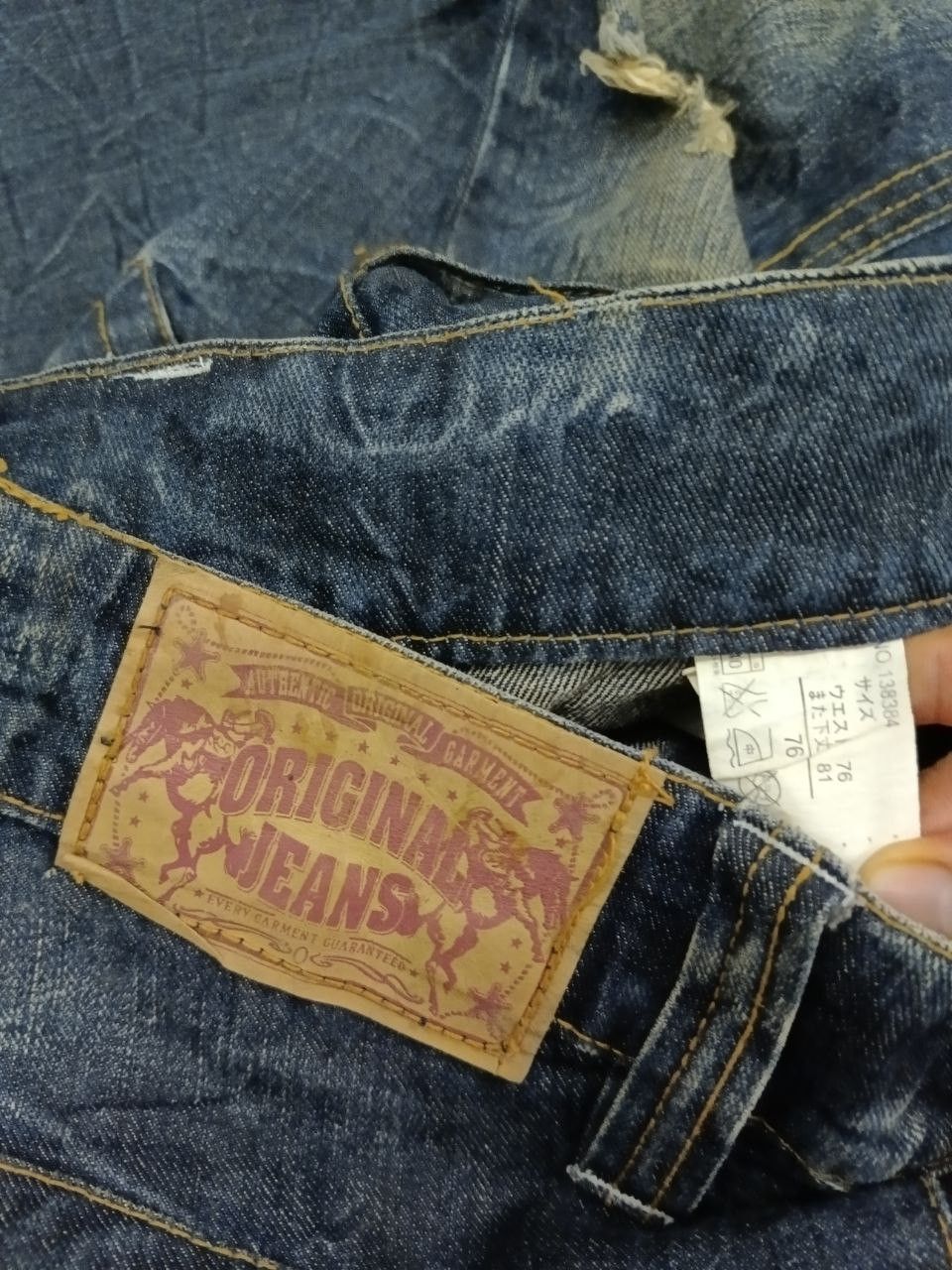 Japanese Brand FLARE🔥SICK RIPED ORIGINAL JEANS DENIM PANTS Size US 30 / EU 46 - 8 Thumbnail