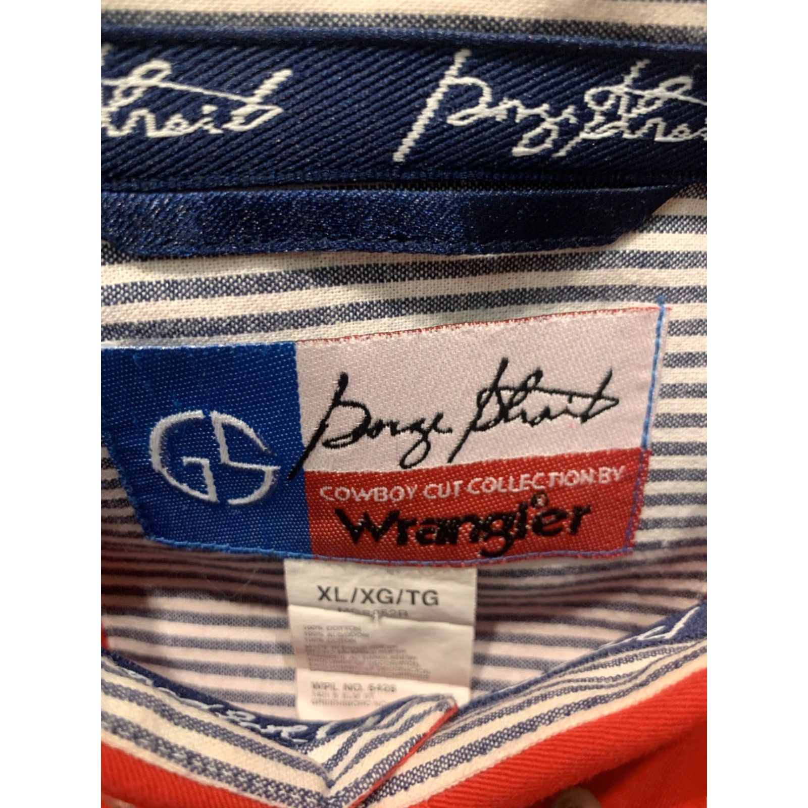 Wrangler George Strait Wrangler Cowboy Cut Button Down Shirt Mens Red XL L/S Size US XL / EU 56 / 4 - 7 Thumbnail