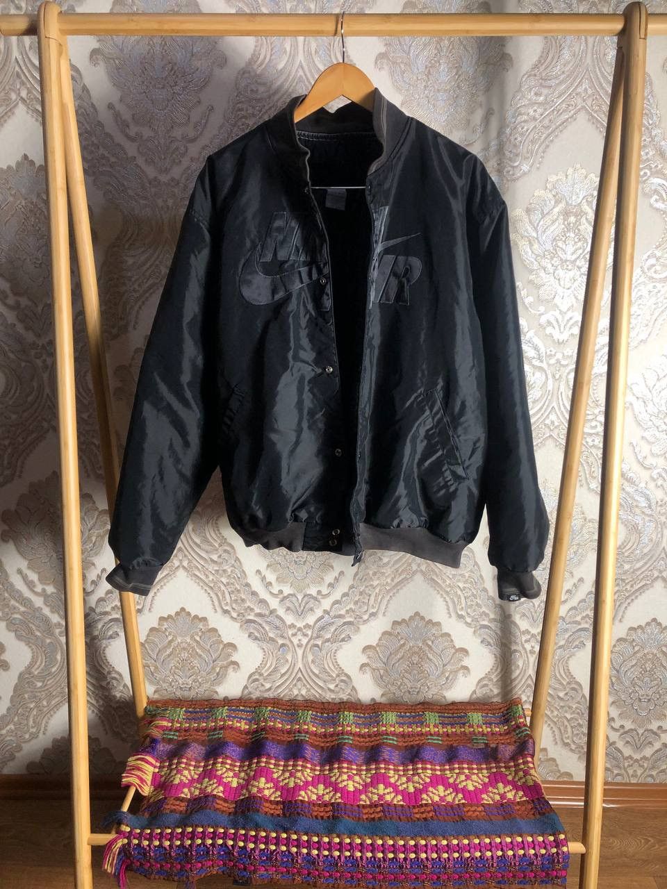 Nike × Vintage VERY RARE NIKE AIR BOMBER LIGHT JACKET DRILL Y2K 90s SWOOSH Size US XL / EU 56 / 4 - 2 Thumbnail