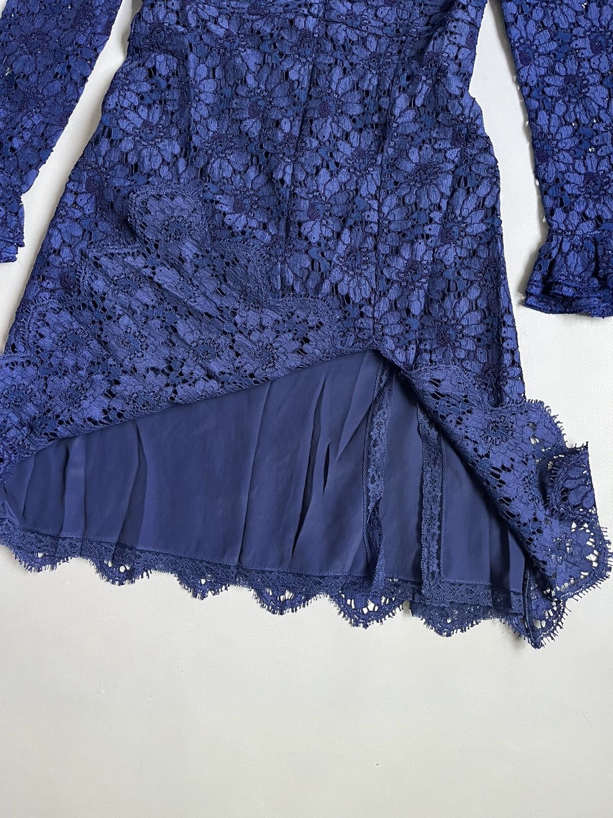 Gucci Gucci Blue Floral Lace Polyamide Dress Size M / US 6-8 / IT 42-44 - 11 Thumbnail