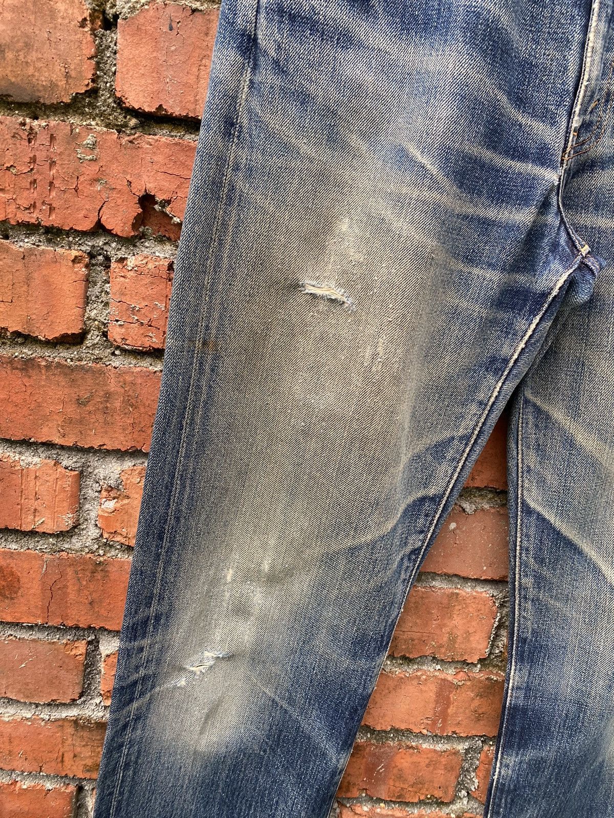Levi's Vintage Clothing × Vintage W32x33.5 vintage levi's 502 redline big E distressed Size US 32 / EU 48 - 4 Thumbnail