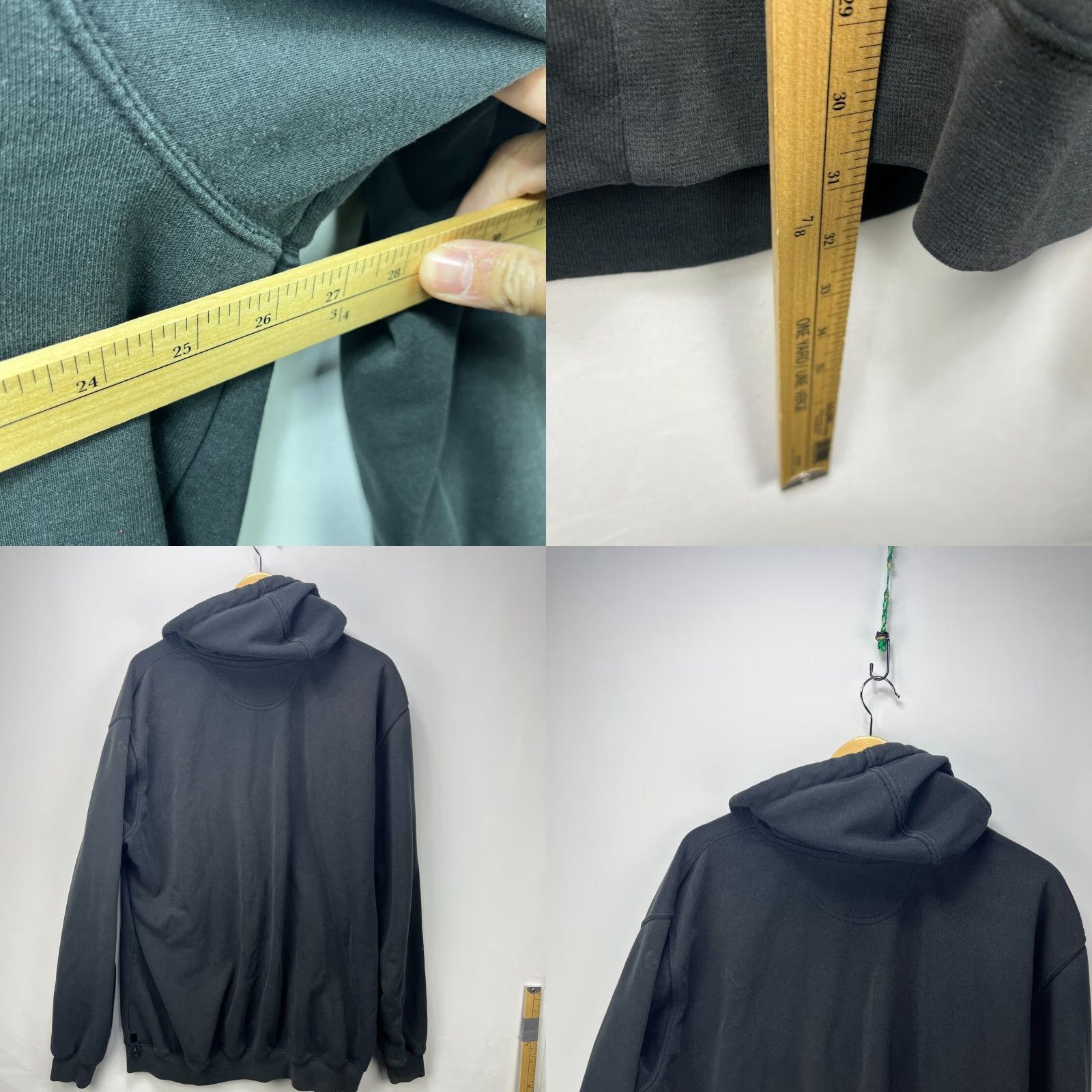 Carhartt VINTAGE Carhartt Hoodie XL Tall Black Long Sleeve 90s Mens Zip Pullover Distressed Size US XL / EU 56 / 4 - 8 Thumbnail