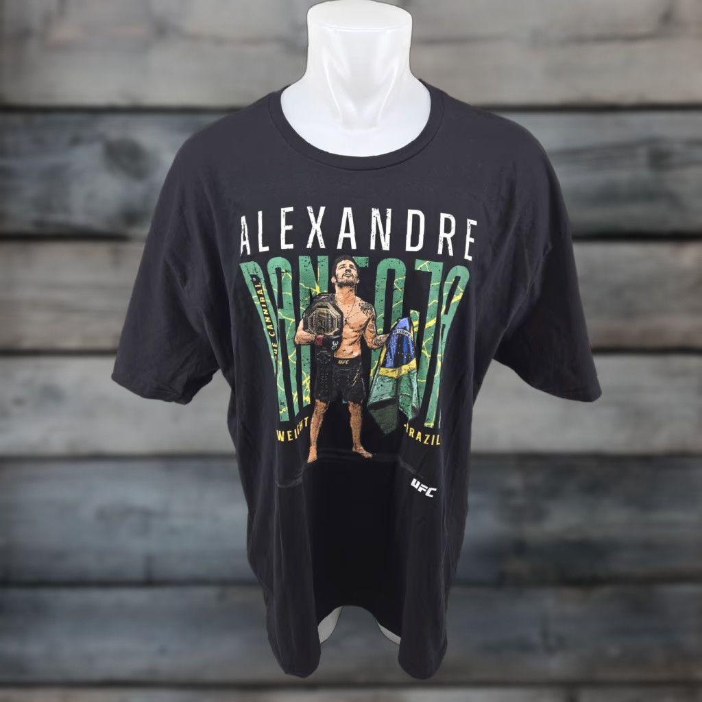 Vintage Alexandre Pantoja The Cannibal T-Shirt 4XL Black Unisex Adults Short Sleeve Round Neck Graphic Print 500 Level Gildan 5000 MMA Shirt Size US XXL / EU 58 / 5 - 1 Thumbnail