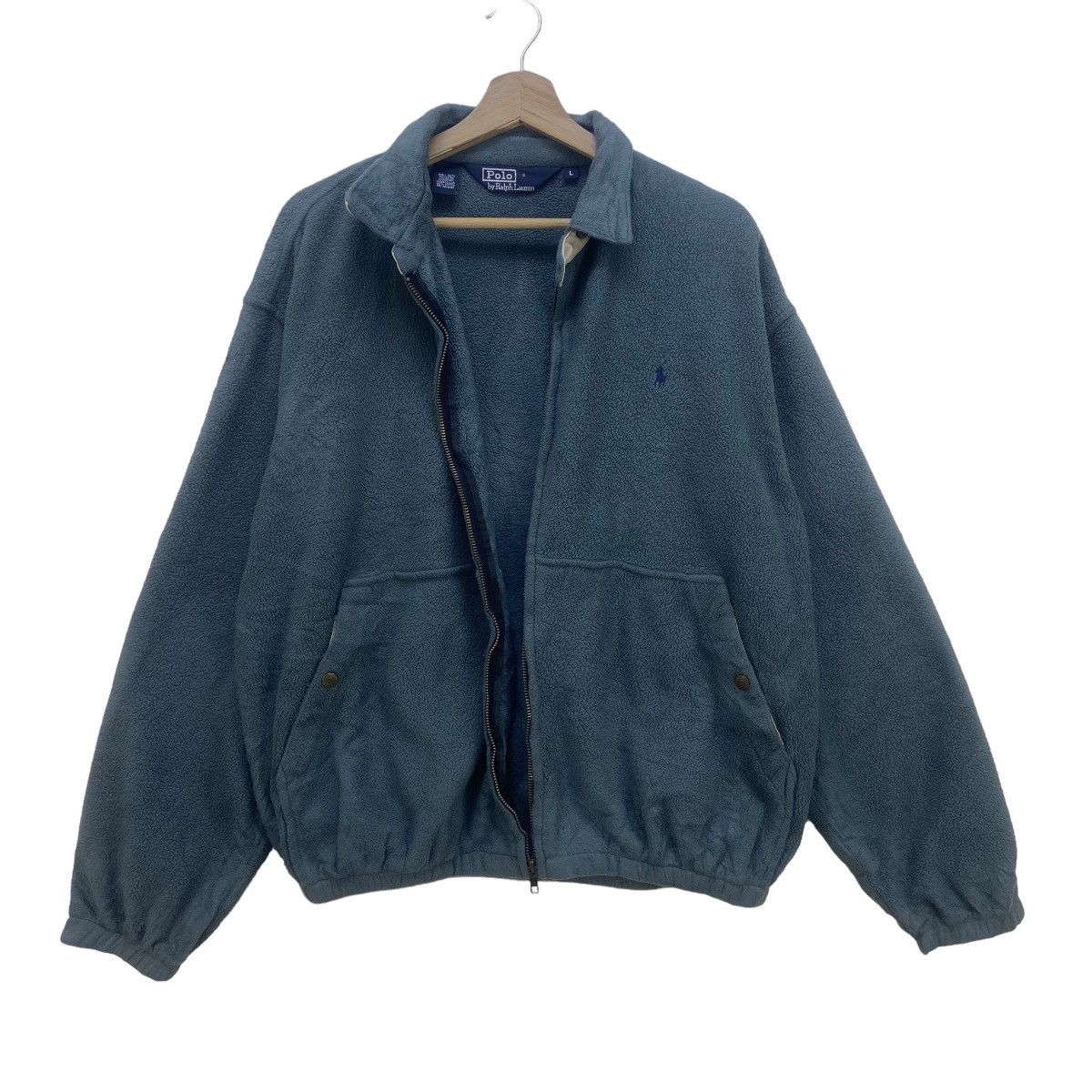 Polo Ralph Lauren Vintage Polo by Ralph Lauren YKK USA Fleece Jacket Size US L / EU 52-54 / 3 - 3 Thumbnail