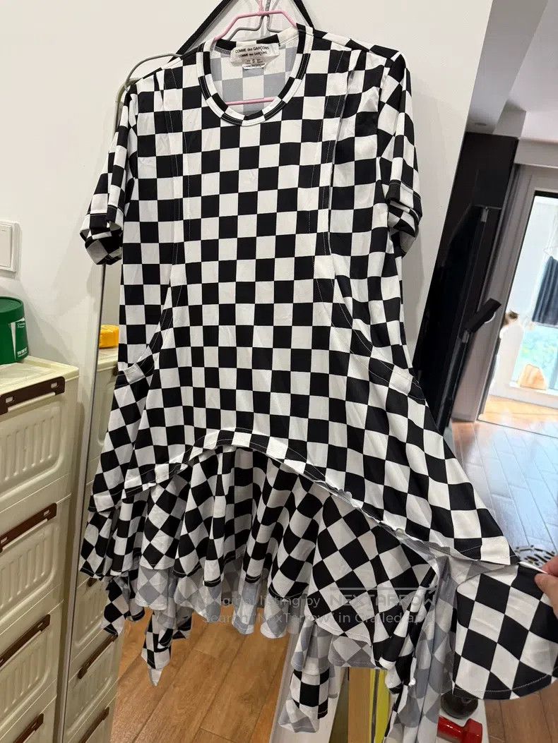 Comme des Garcons Comme Des Garcons Checkered Short Sleeve Size S / US 4 / IT 40 - 2 Thumbnail