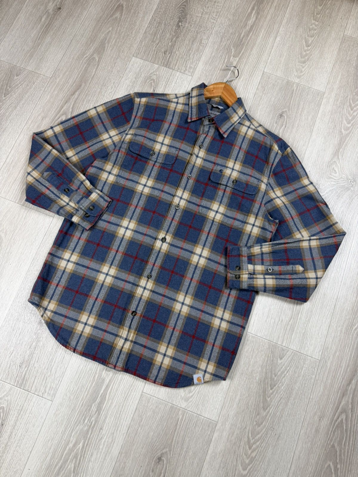 Carhartt Vintage Carhartt Flannel Shirt Tartan Plaid Rugged Workwear Size US M / EU 48-50 / 2 - 3 Thumbnail
