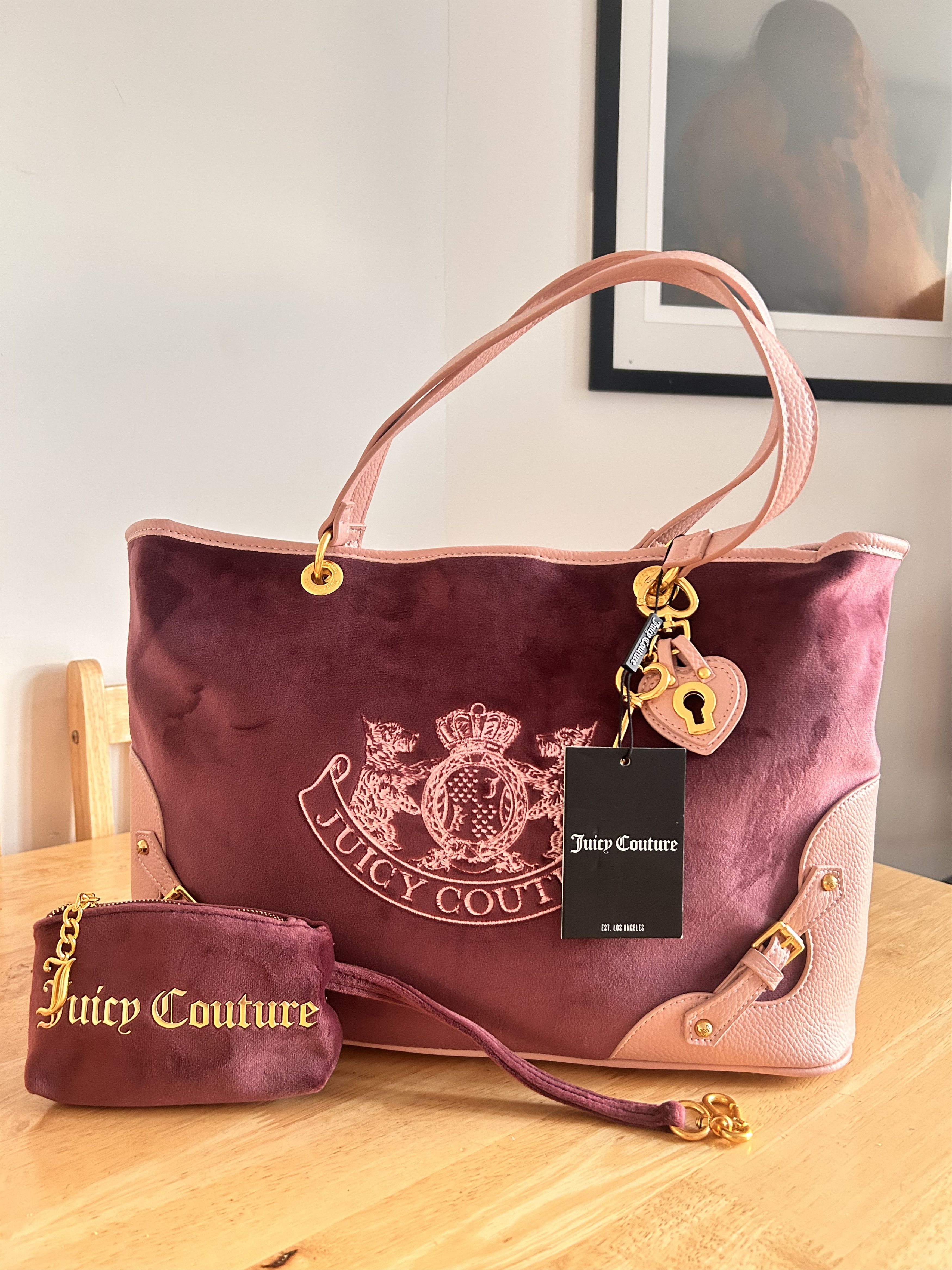 Juicy Couture Juicy Couture Twig Dogs Velvet Tote Bag & Purse RRP $295 Size ONE SIZE - 1 Thumbnail