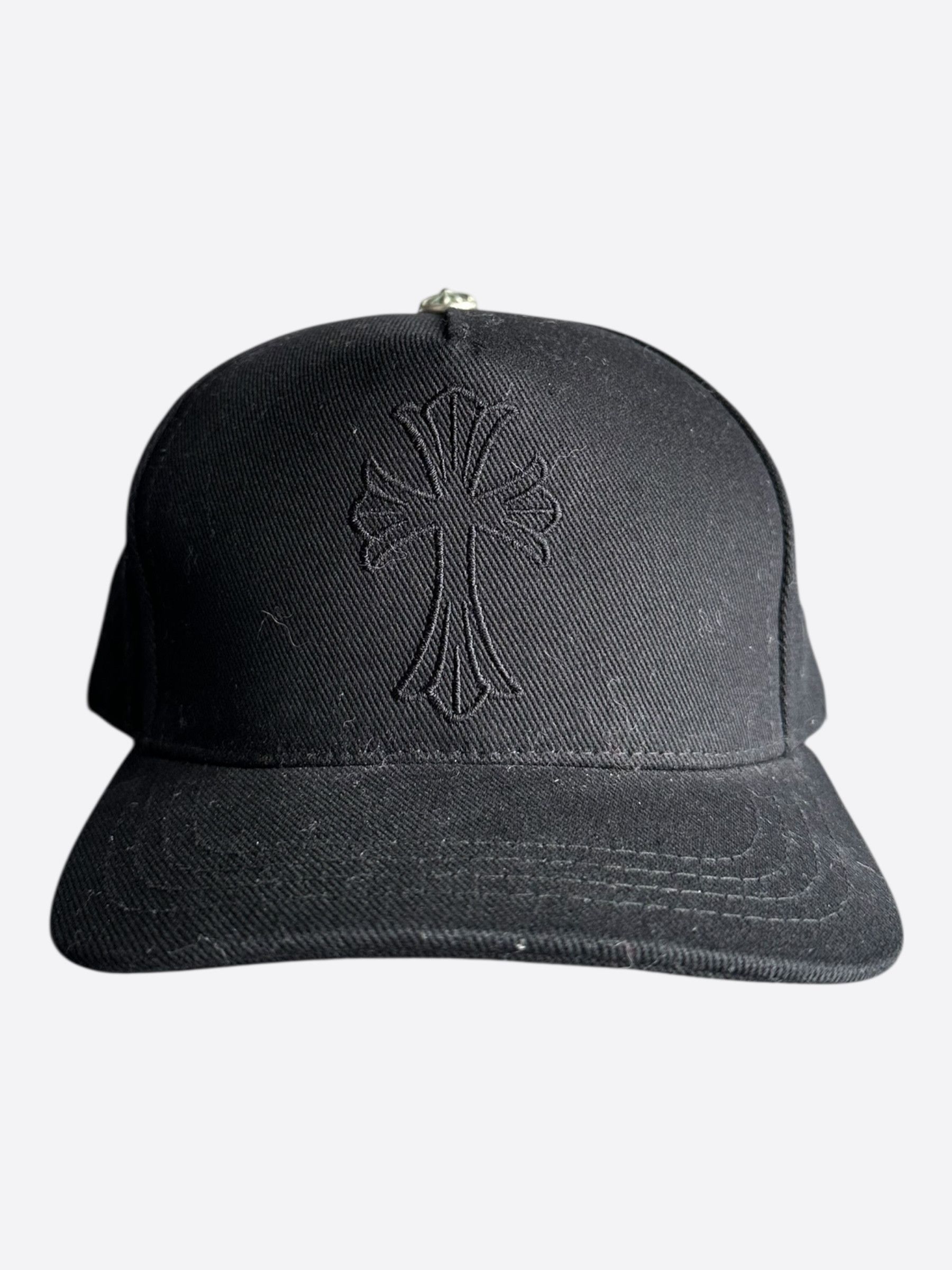 Chrome Hearts Chrome Hearts Black Embroidered Cross Logo Hat Size ONE SIZE - 1 Thumbnail