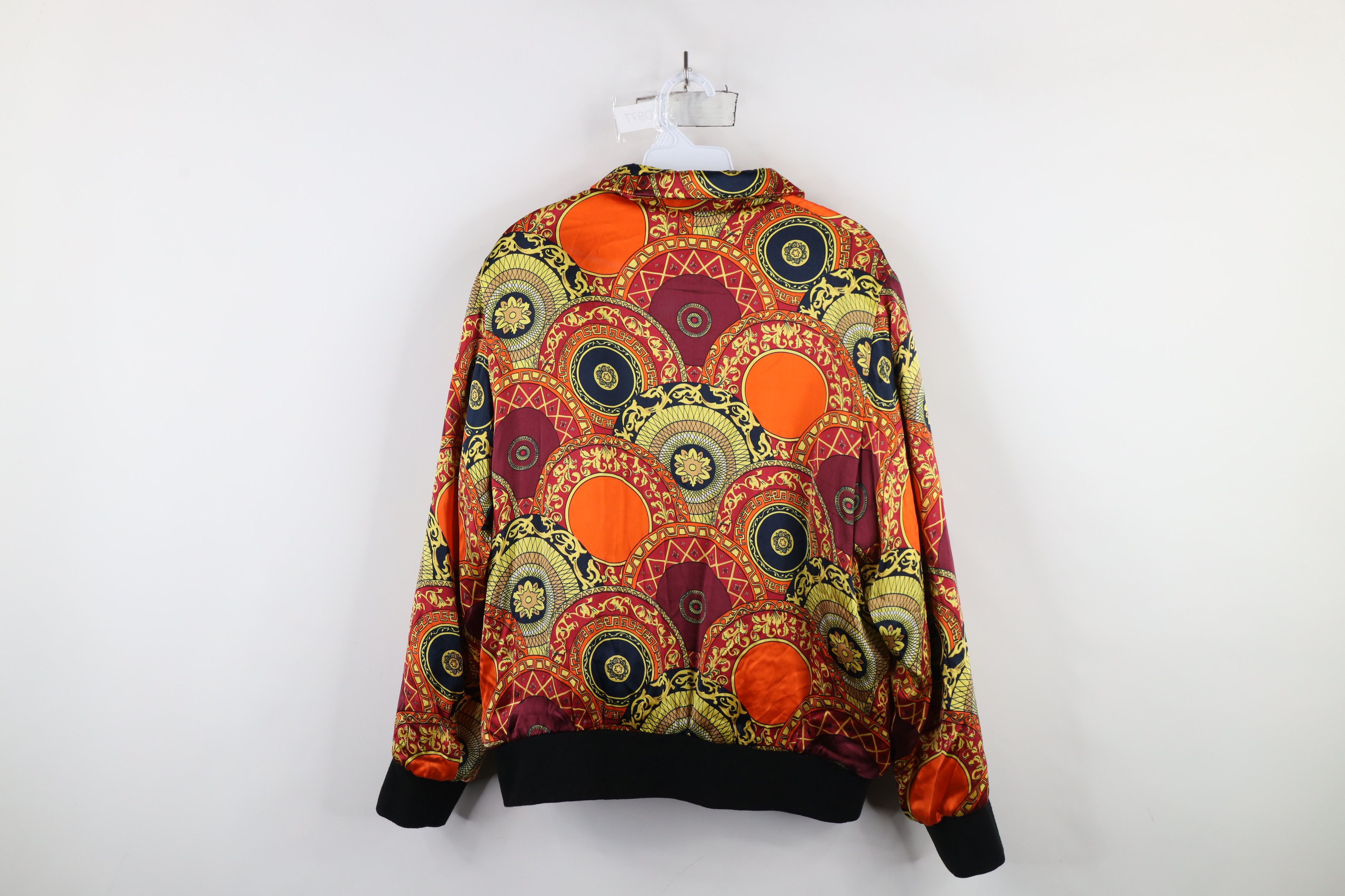 Vintage Deadstock Vintage 90s Streetwear Geometric Zip Bomber Jacket Size L / US 10 / IT 46 - 11 Thumbnail
