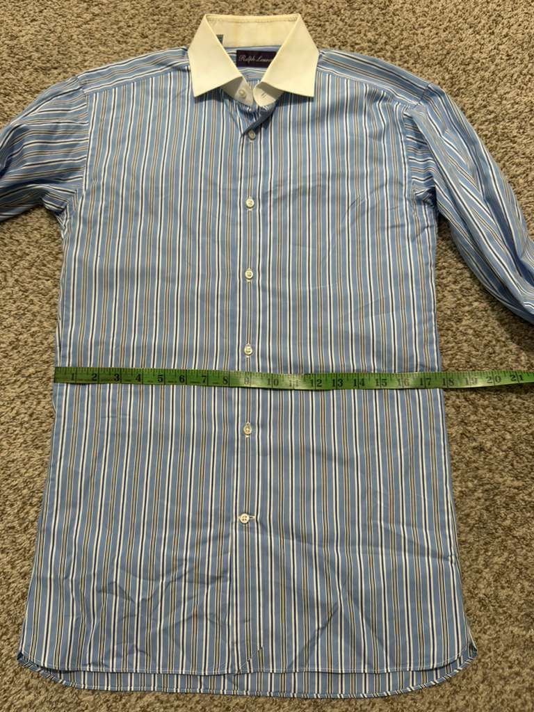 Ralph Lauren Purple Label Ralph Lauren Purple Label Bengal-striped Size 15.5 Size US M / EU 48-50 / 2 - 5 Thumbnail