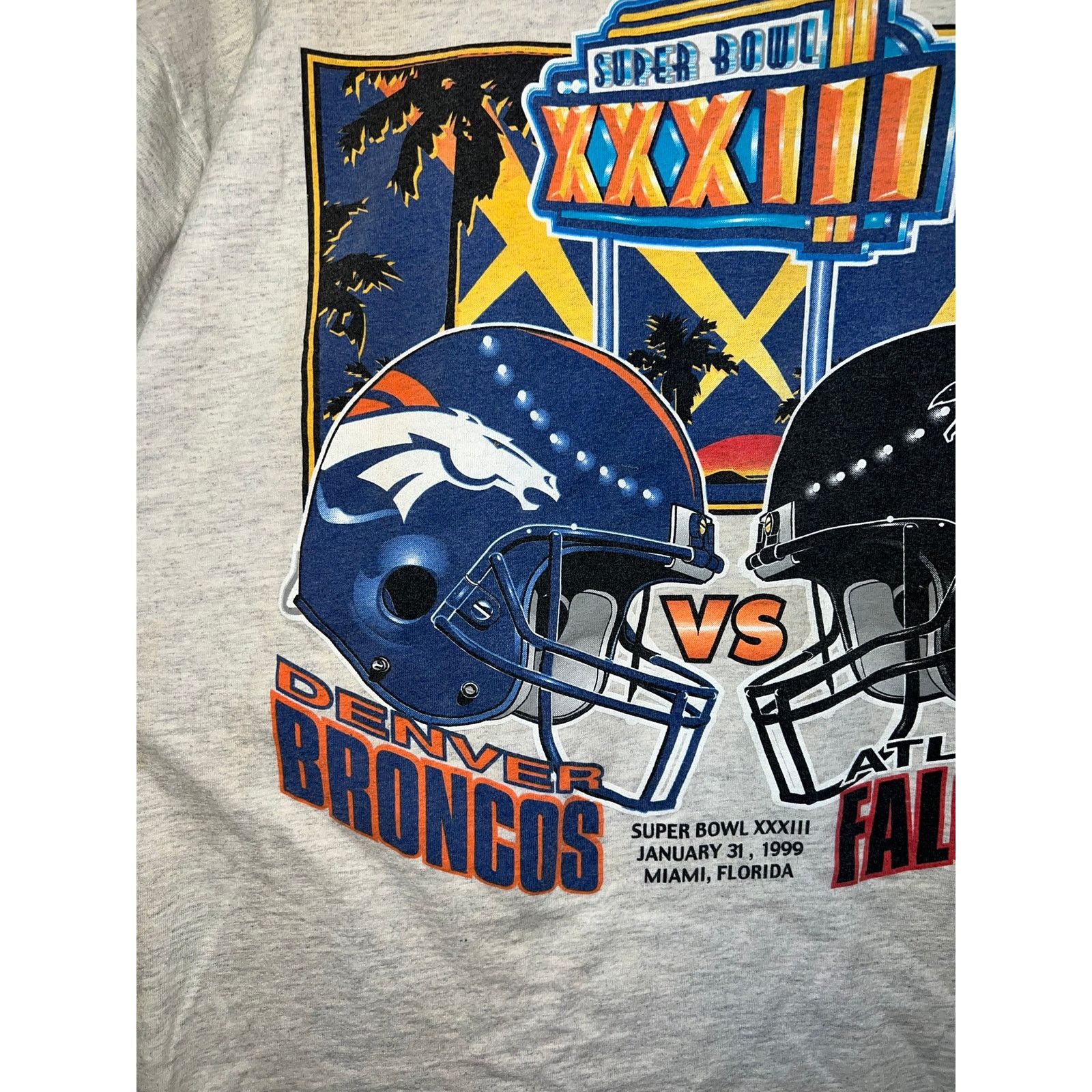 Vintage Vintage Denver Broncos Shirt Atlanta Falcons Tee Yellowed XL Size US XL / EU 56 / 4 - 2 Thumbnail