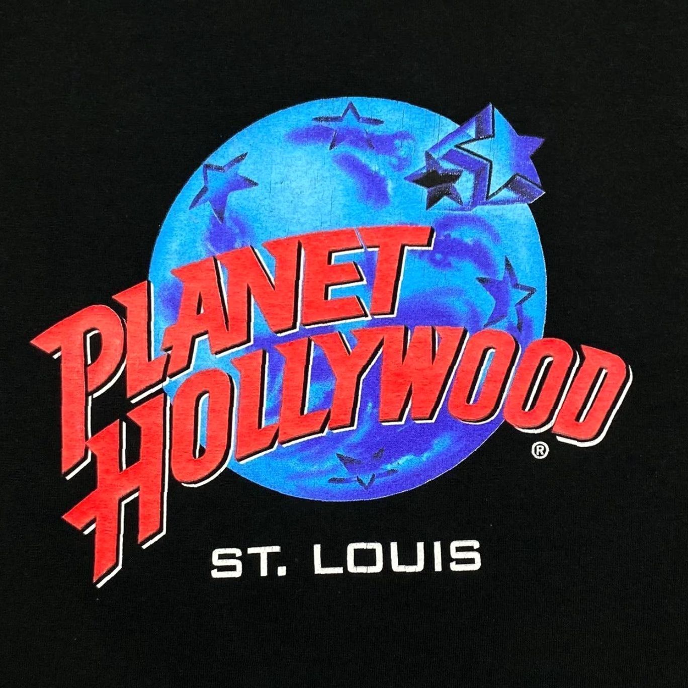 Planet Hollywood VINTAGE Planet Hollywood St. Louis Graphic Black T-Shirt M Mens Short Sleeve Graphic Print Souvenir 90s Size US M / EU 48-50 / 2 - 3 Thumbnail
