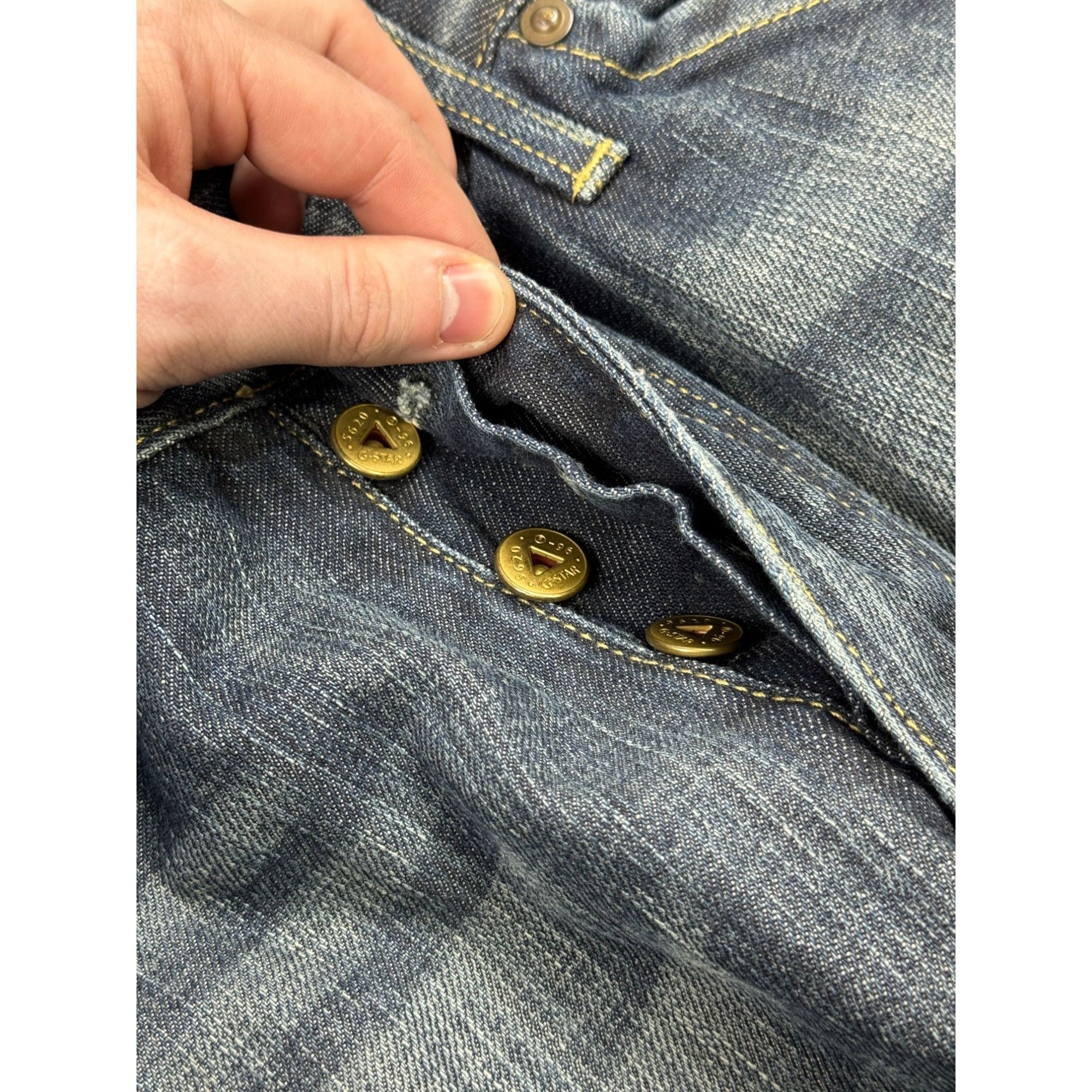 G-Star G-Star Raw Denim Jeans Pants (Y1242) Size US 30 / EU 46 - 6 Thumbnail