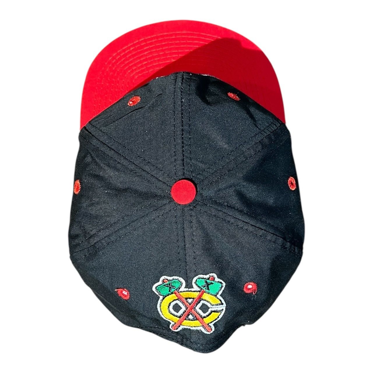 Vintage Vintage 90s Chicago Blackhawks NHL Snapback Hat Size ONE SIZE - 4 Thumbnail
