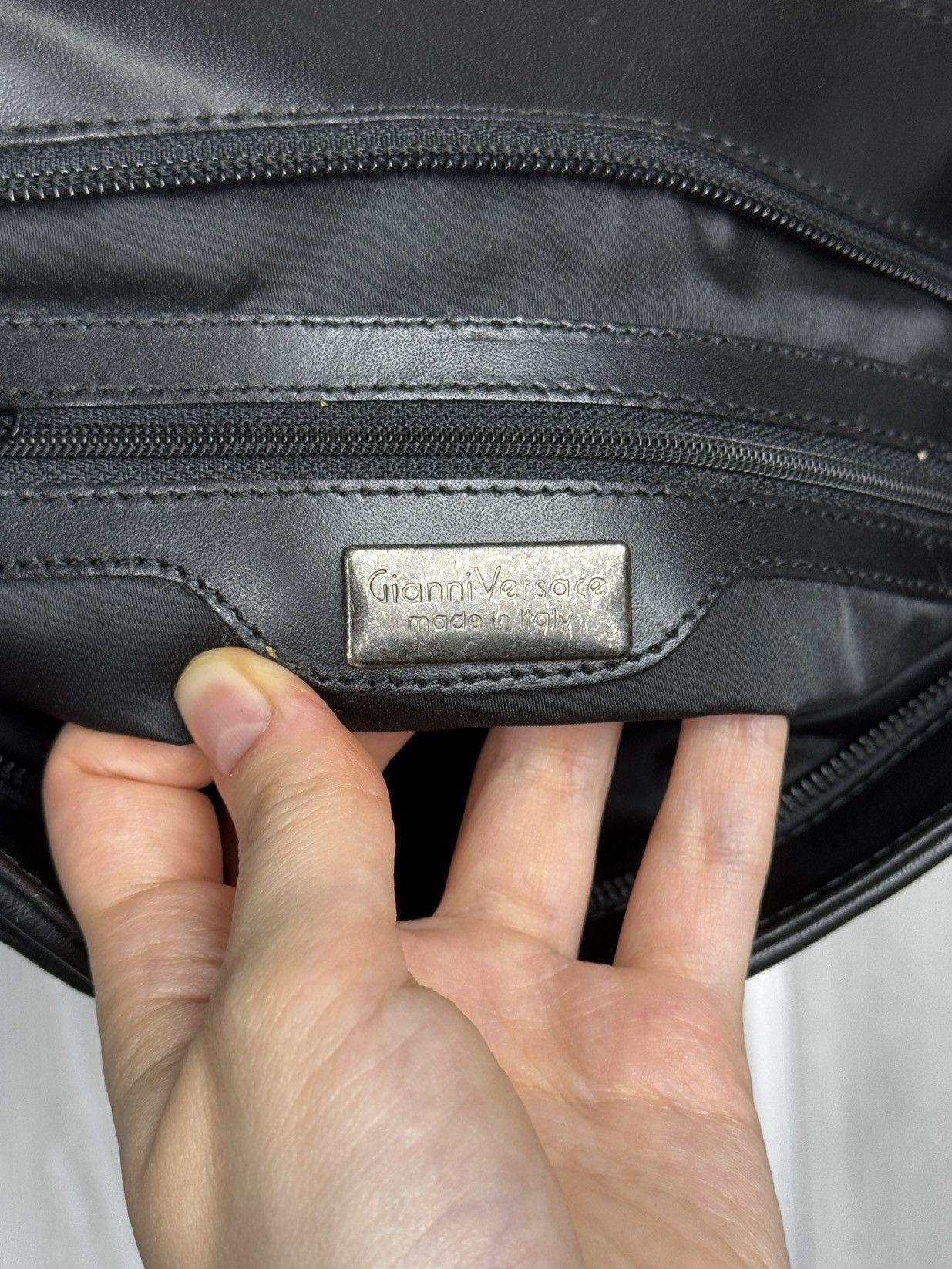 Versace Gianni Versace authentic cotton-silk clutch embroidered bag Size ONE SIZE - 9 Thumbnail