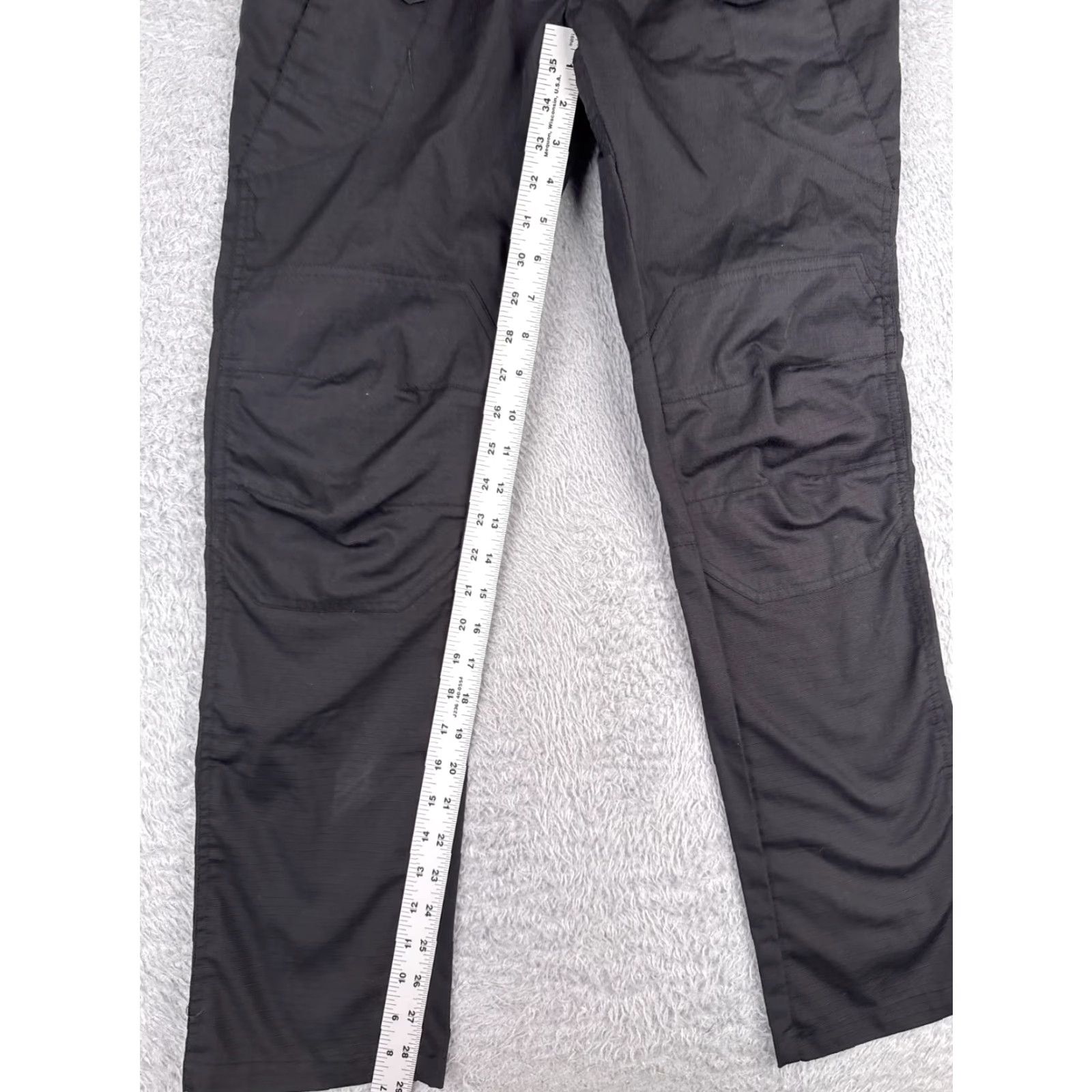 Vintage Tactical Pants Men Black 32x29 Cargo Pocket 5-Pocket Cotton Polyester Blend Stretch Comfort Regular United Uniform Pants Men Size US 32 / EU 48 - 7 Thumbnail
