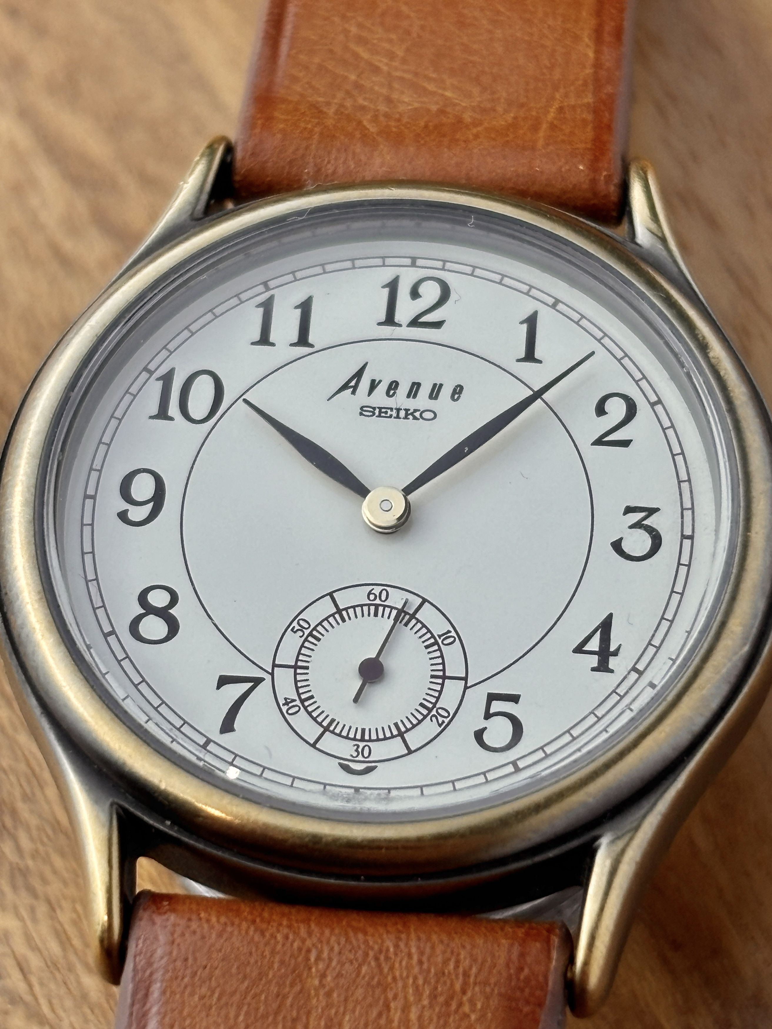 Seiko × Vintage Vintage 80s Seiko Avenue Small Sub Seconds serviced Size 32 - 4 Thumbnail