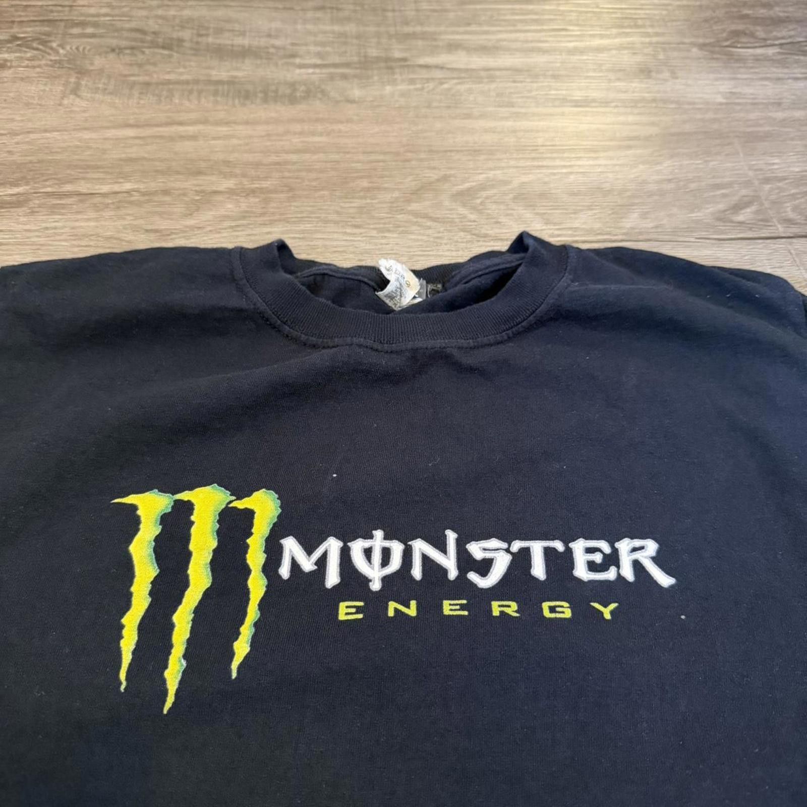 Jerzees Vintage monster energy drink t shirt 00s S Size US S / EU 44-46 / 1 - 2 Thumbnail