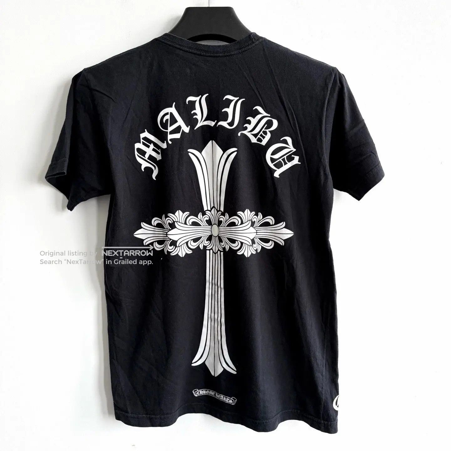 Chrome Hearts Black Malibu Cross Sword Floral Tee M 99new, Men's — image 2 of 6