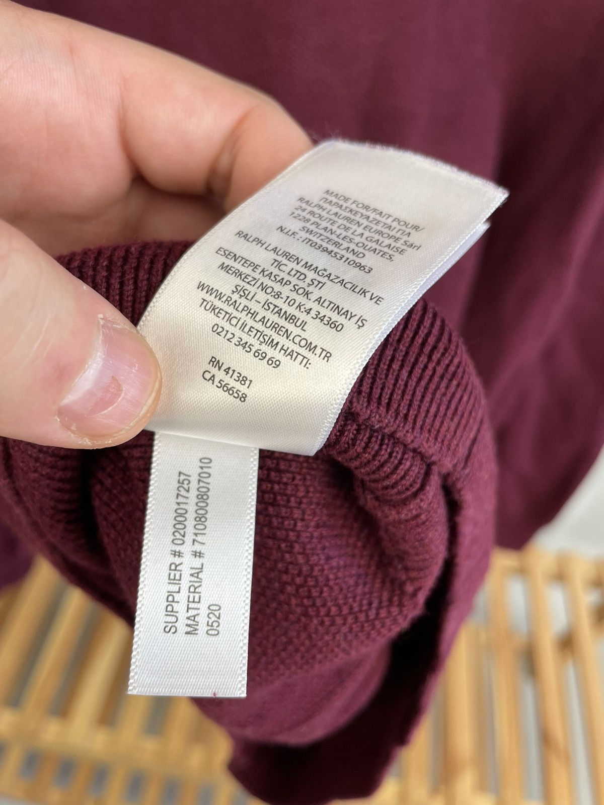 Polo Ralph Lauren Polo Ralph Lauren cotton v neck sweater size L Size US L / EU 52-54 / 3 - 7 Thumbnail
