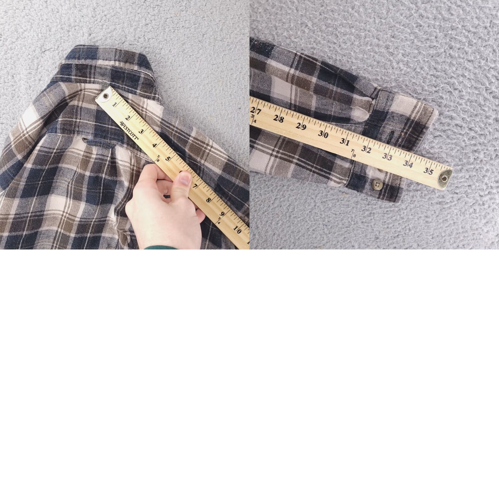 Eddie Bauer Eddie Bauer Shirt Mens XL Brown Plaid Flannel Long Sleeve Button-Up Size US XL / EU 56 / 4 - 9 Thumbnail