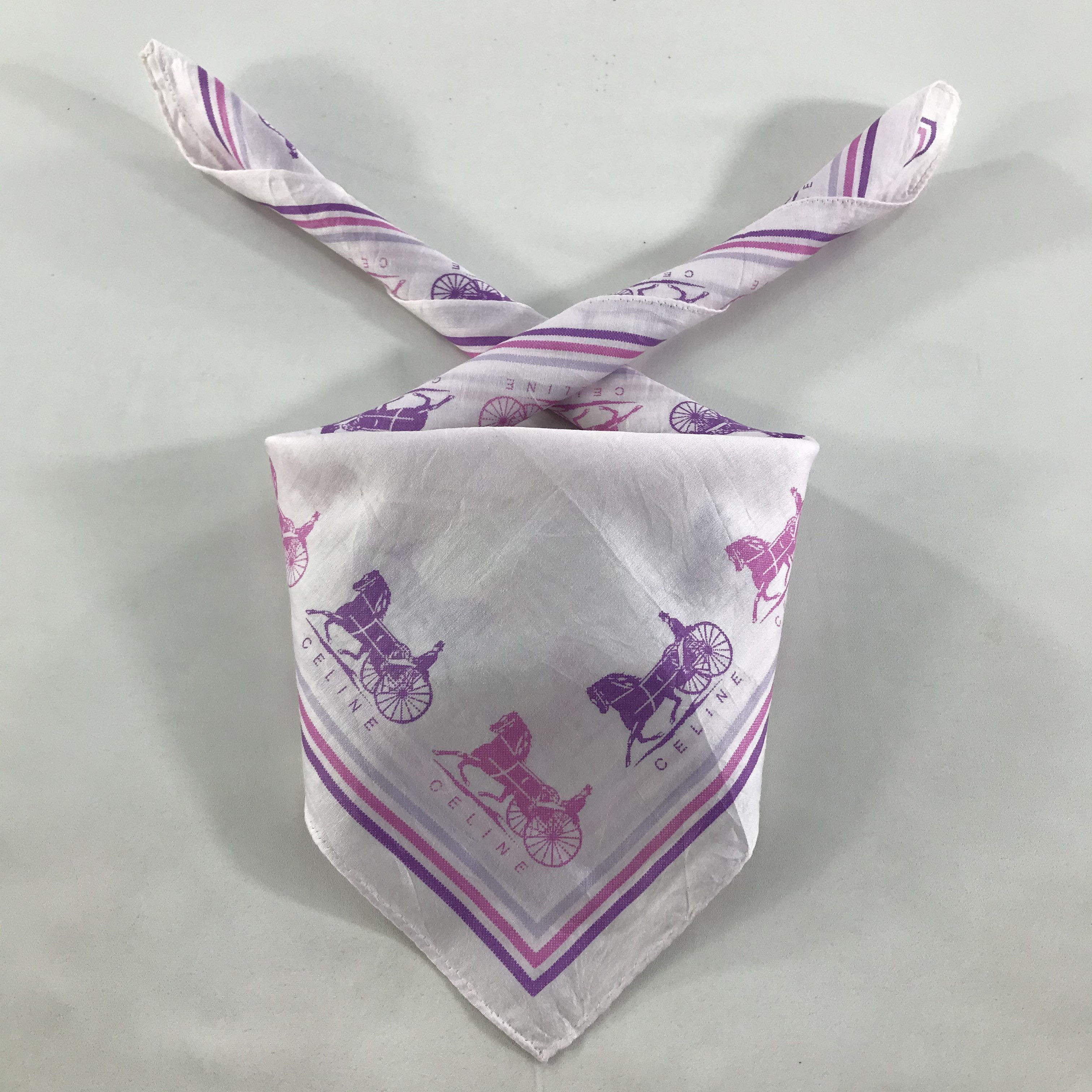 Celine × Vintage Celine Bandana / Handkerchief / Neckerchief - S1485 Size ONE SIZE - 3 Thumbnail
