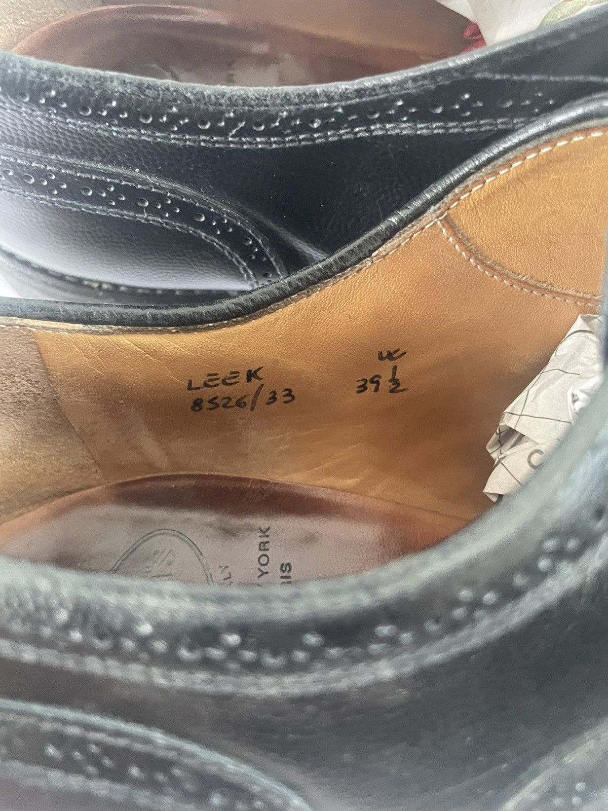 Church's Black leather lace up brogues Size US 9 / IT 39 - 6 Thumbnail