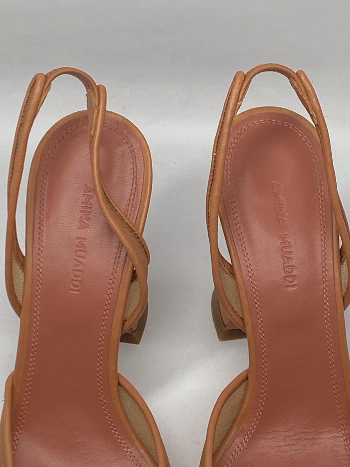 Amina Muaddi Amina Muaddi Begum 90MM Crystal Mesh Slingback Pumps size 36 Size US 6 / IT 36 - 9 Thumbnail