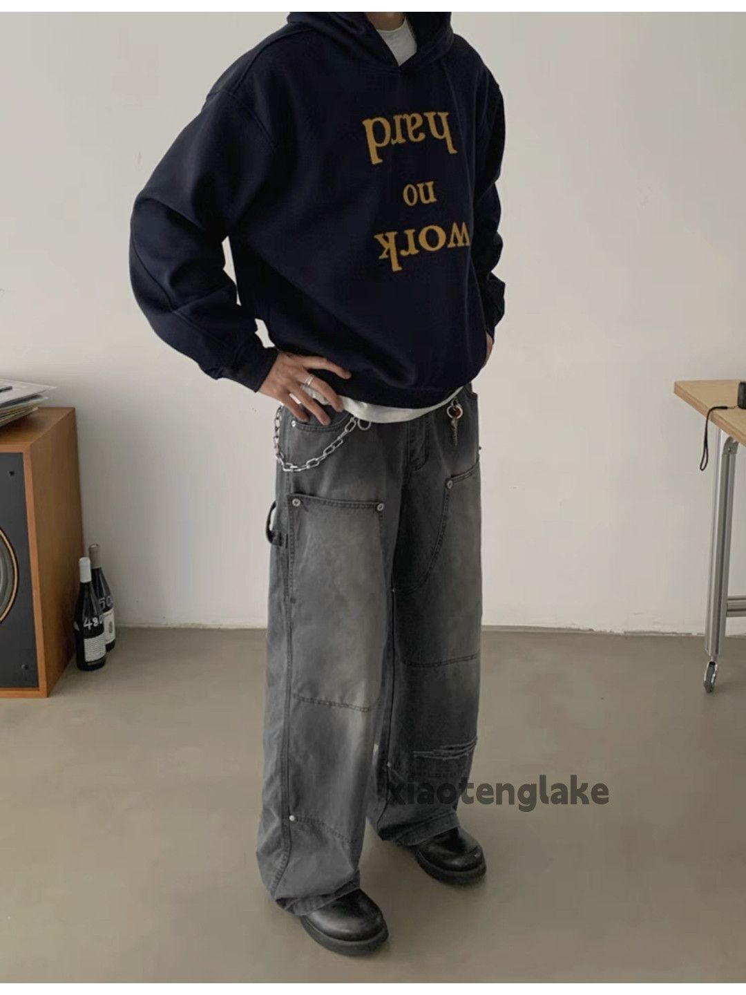 Jean × Vintage washed faded loose damaged grunge carpenter jeans Size US 32 / EU 48 - 6 Thumbnail